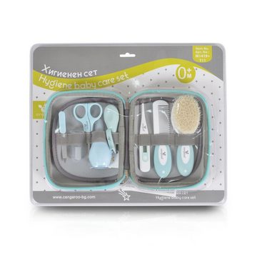 Cangaroo Baby-Nagelschere Babypflegeset M1419 Reiseetui, 9-tlg Nasensauger Nagelschere Thermometer