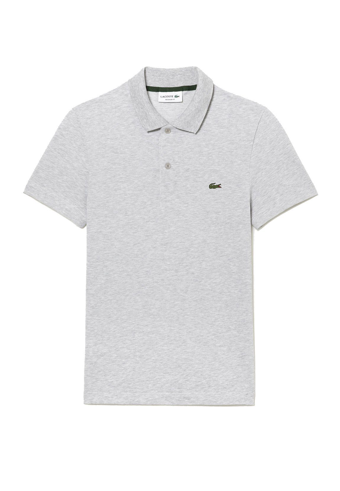 Lacoste Poloshirt Lacoste Herren Polo CHEMISE COL BORDS DH0783 Argent Chine