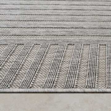 Outdoorteppich Teppich Balkon Wohnzimmer Retro Muster Abstrakt, Paco Home, Läufer, Höhe: 4 mm