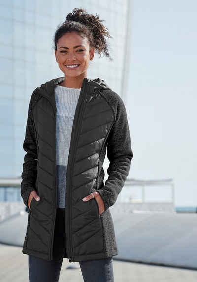 Vivance Steppjacke mit Strickfleece-Ärmeln