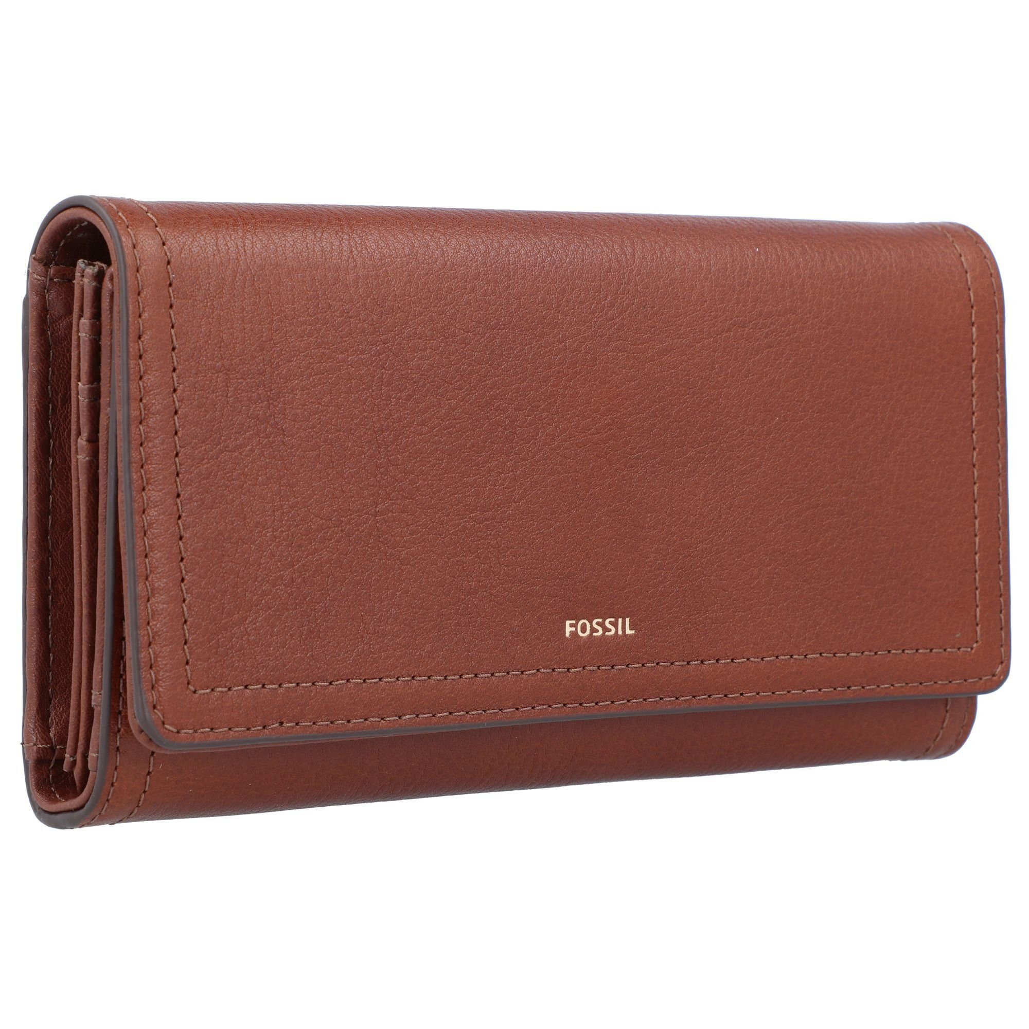 Fossil Geldbörse Leder Logan, brown