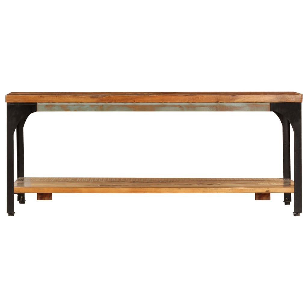 vidaXL Couchtisch Couchtisch mit Ablage 100x60x35 cm Altholz Massiv (1-St)