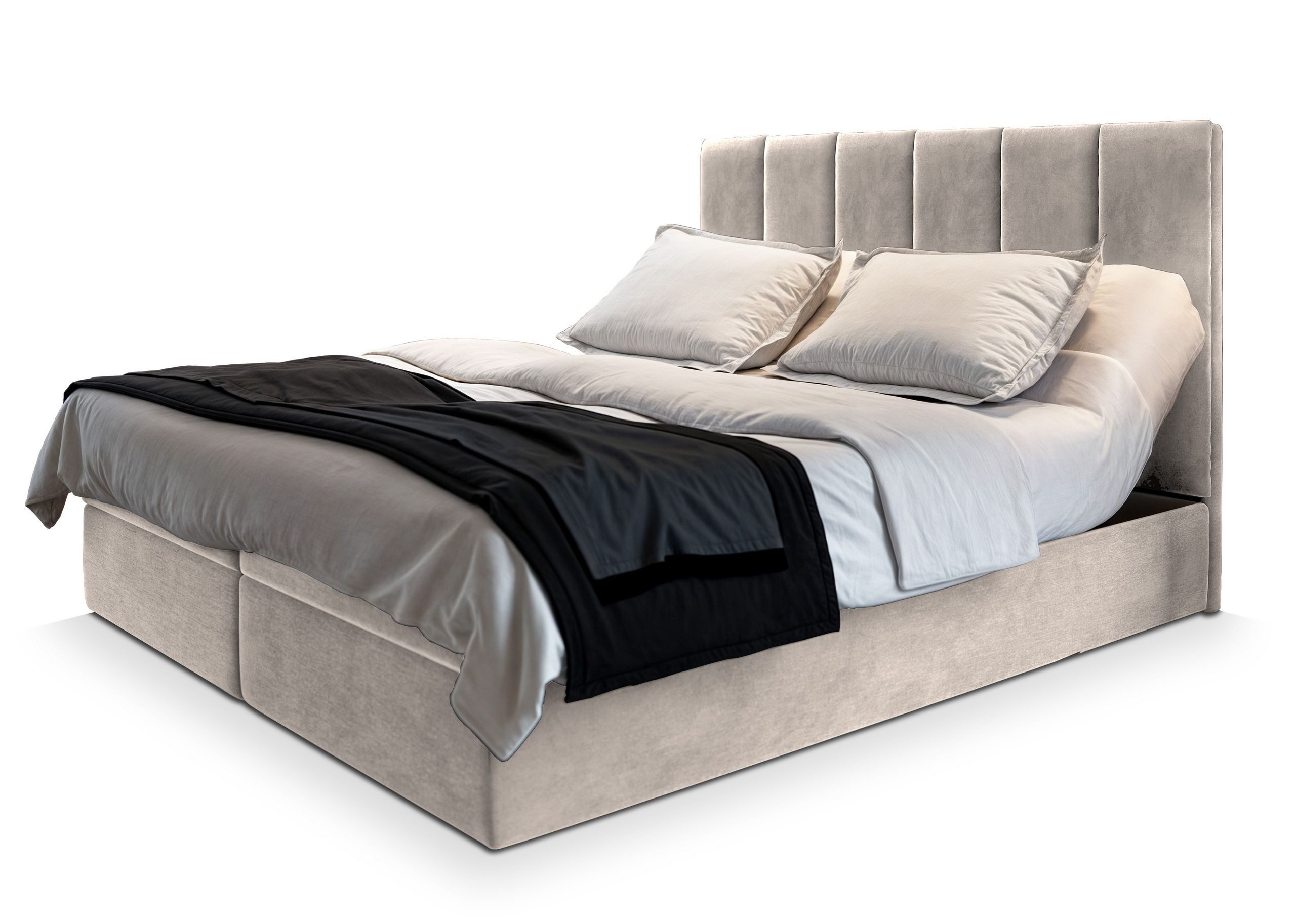 Masseno Boxbett BARINO 160x200 cm mit Bonell Matratze und Topper günstig online kaufen