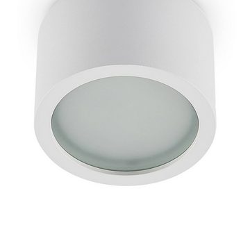 Arcchio Deckenspots Nieva, dimmbar, Leuchtmittel nicht inklusive, Modern, Aluminium, Eisen, weiß (RAL 9003), 1 flammig, GX53