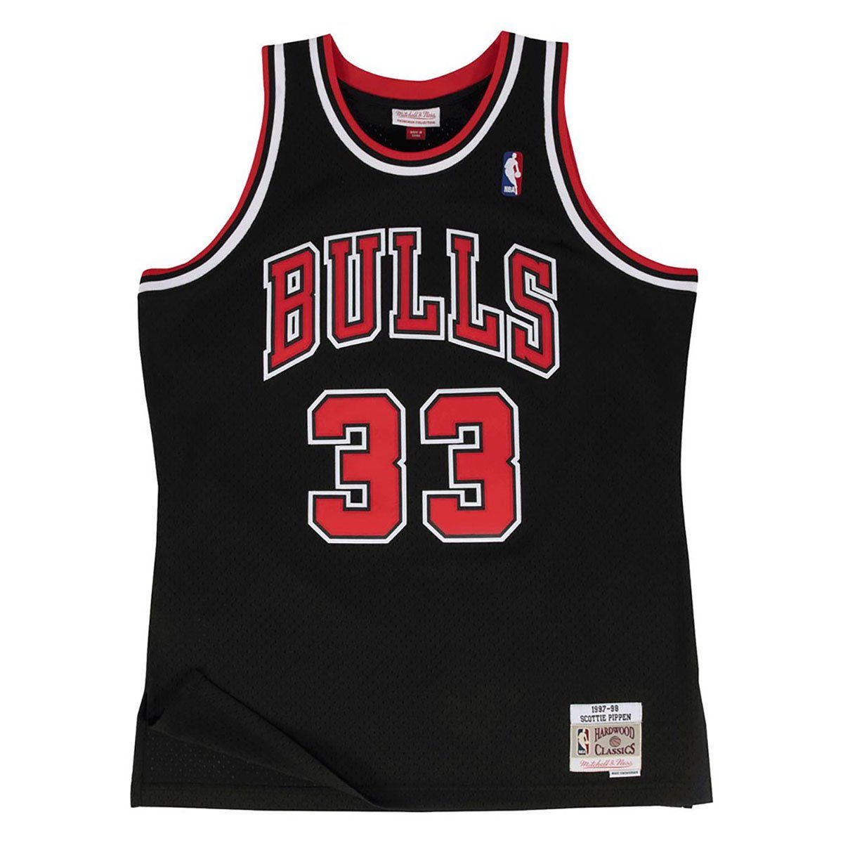S. 2.0 Ness Bulls Pippen Basketballtrikot Chicago NBA & Mitchell #33 Swingman