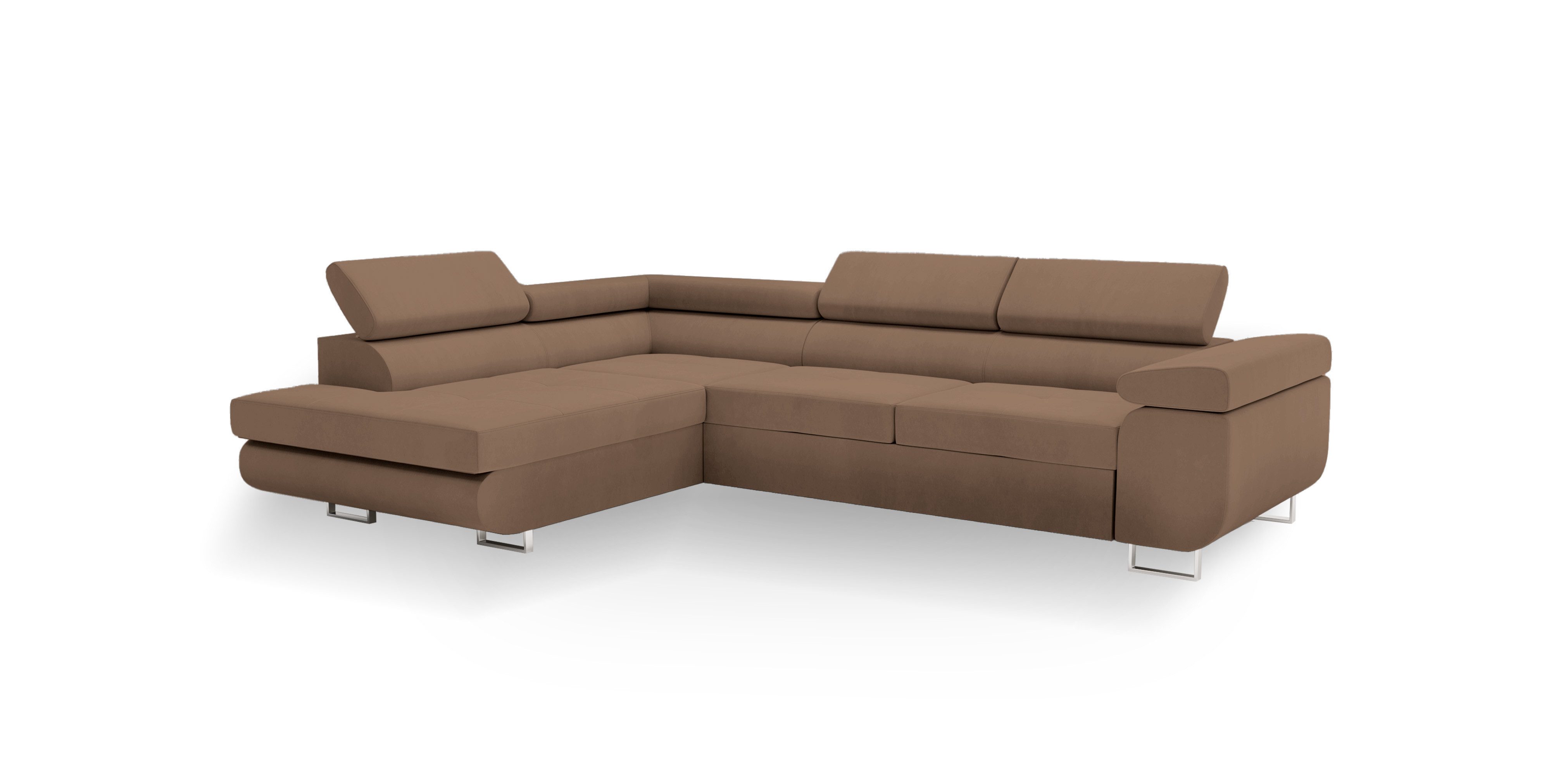 Goldstoff Ecksofa hochwertiges Sofa mit Schlaffunktion, günstig online kaufen