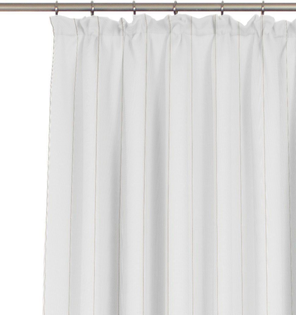 Wirth Gardine Chiara (1 St), Faltenband, halbtransparent, Jacquard