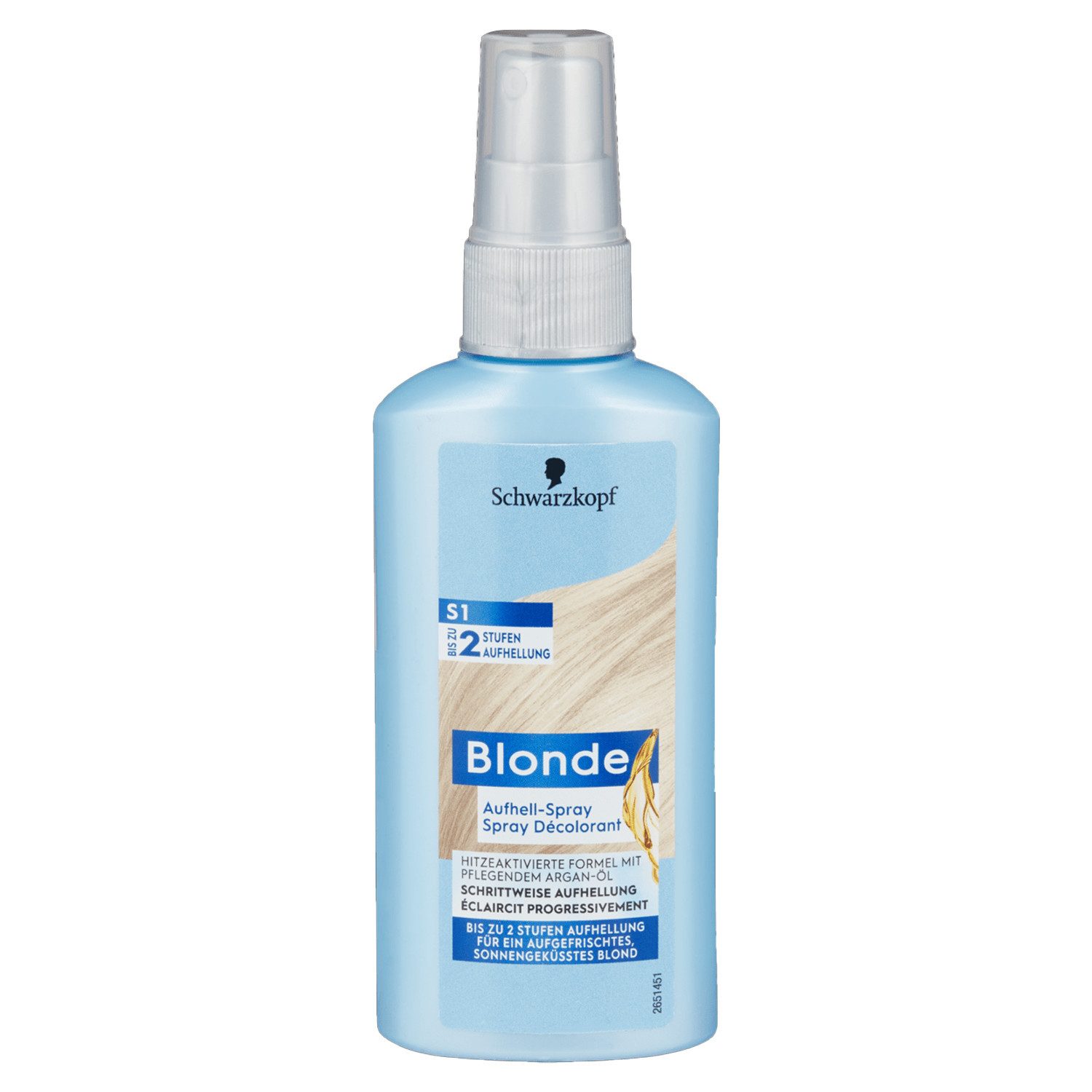 Schwarzkopf Haarfarbe Schwarzkopf Blonde Aufhell Spray S1 125ml mit Argan Öl bis zu 2 Stufen