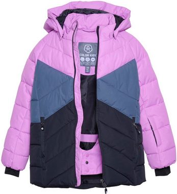 COLOR KIDS Winterjacke Ski Jacket-Colorblock-Quilt