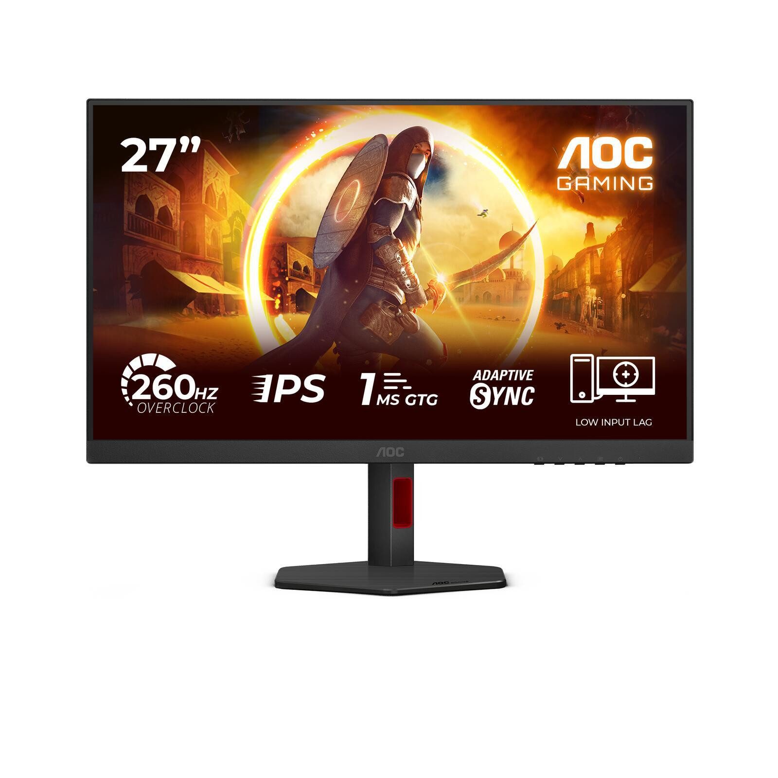 AOC 27G4ZR Gaming-LED-Monitor (1920 x 1080, 1 ms Reaktionszeit, 260 Hz, Fast IPS)