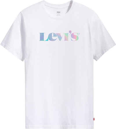Levi's® Kurzarmshirt mit großem Logo Print