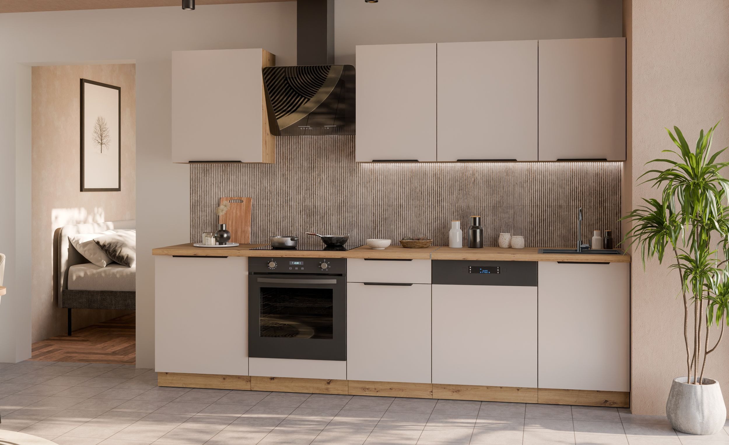 Küchen-Preisbombe Küchenzeile SOLANO BASIC 280 Küchenblock Küche Einbauküch günstig online kaufen