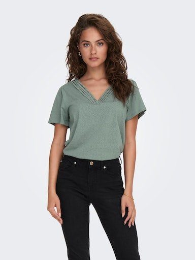 ONLY V-Shirt ONLBENITA S/S V-NECK TOP JRS | V-Shirts