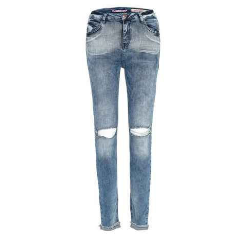 Cipo & Baxx Slim-fit-Jeans mit coolen Cut-Outs in Hight Waist