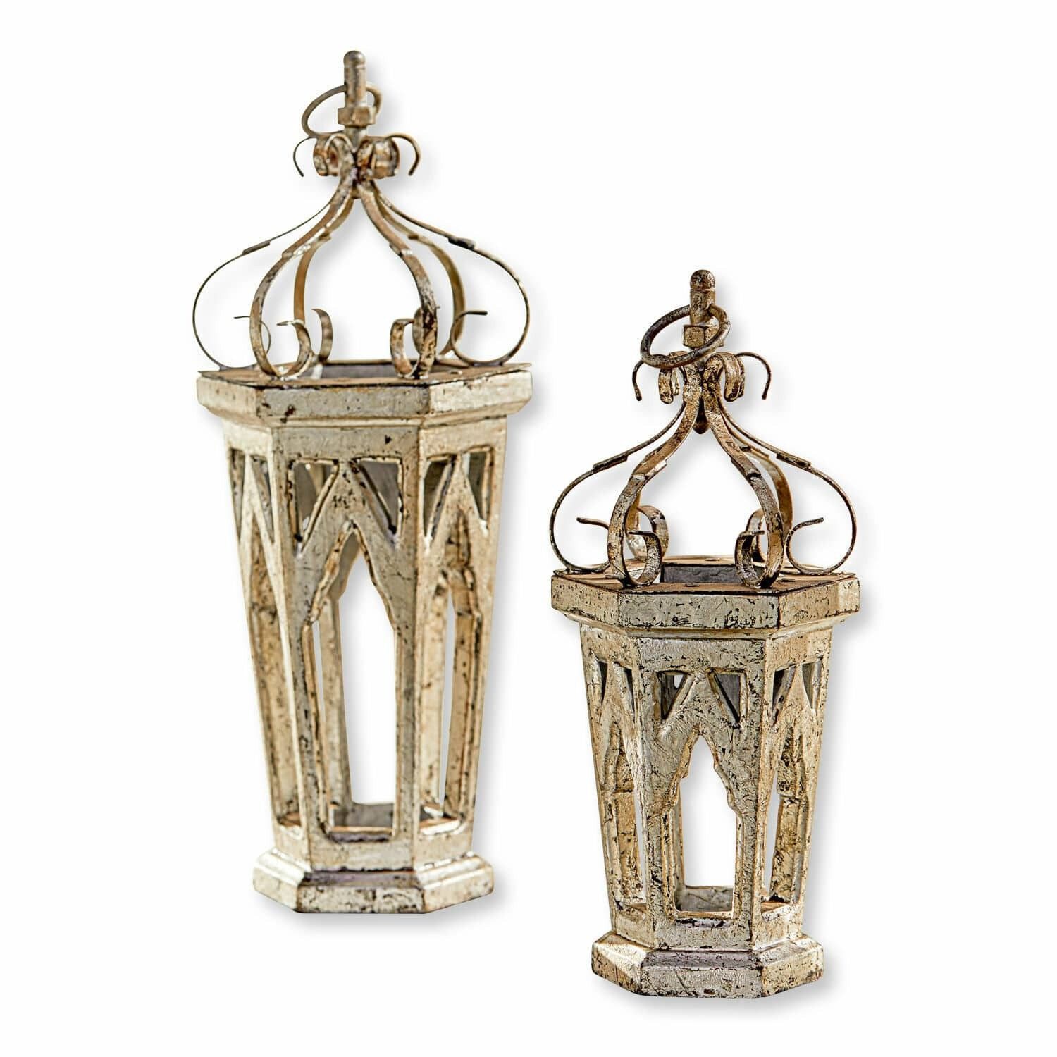 Mirabeau Weihnachtsfigur Deko-Objekt 2er Set Morvant antiksilber (2er Set, 2er Set)