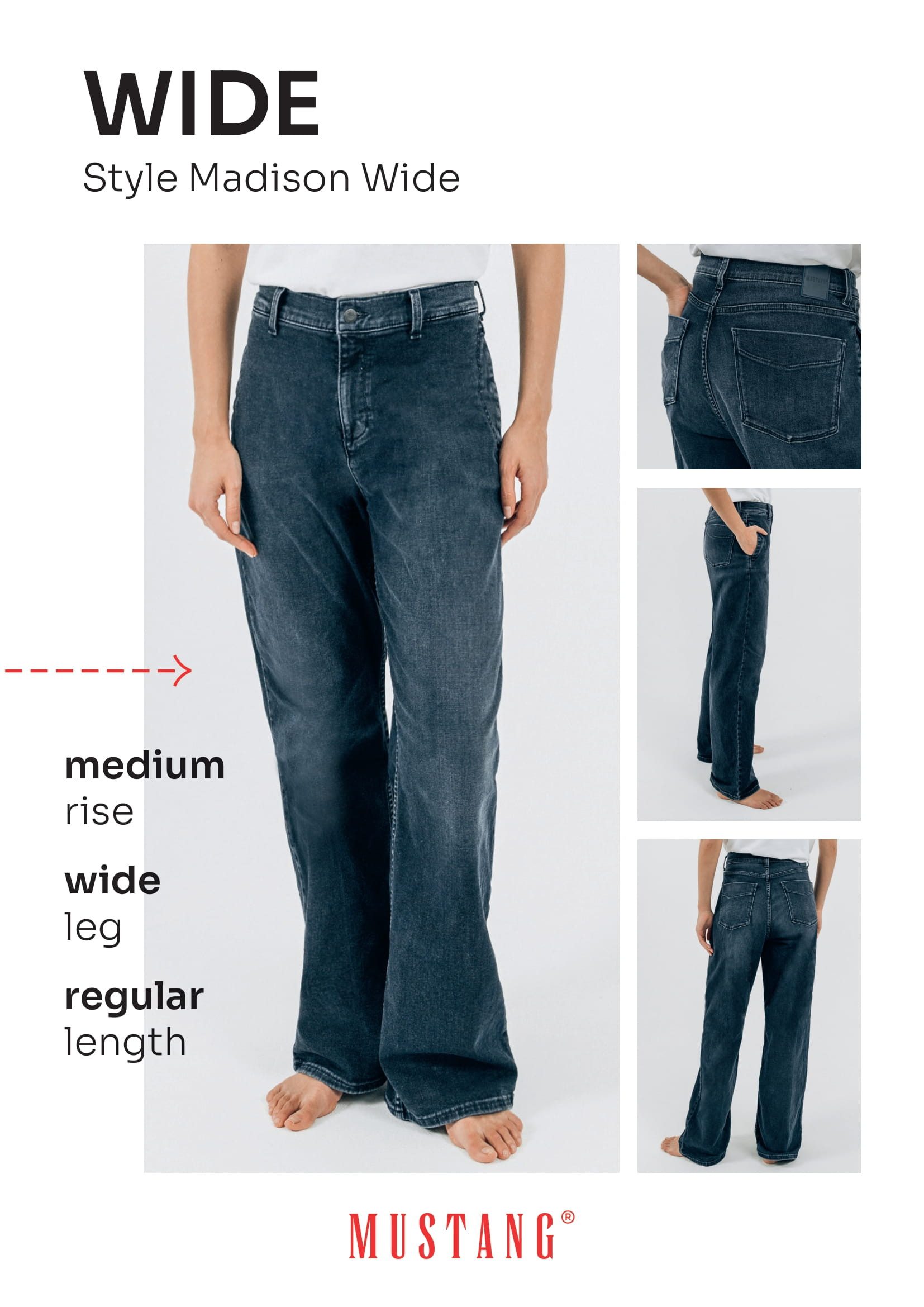MUSTANG Weite Jeans Madison Wide