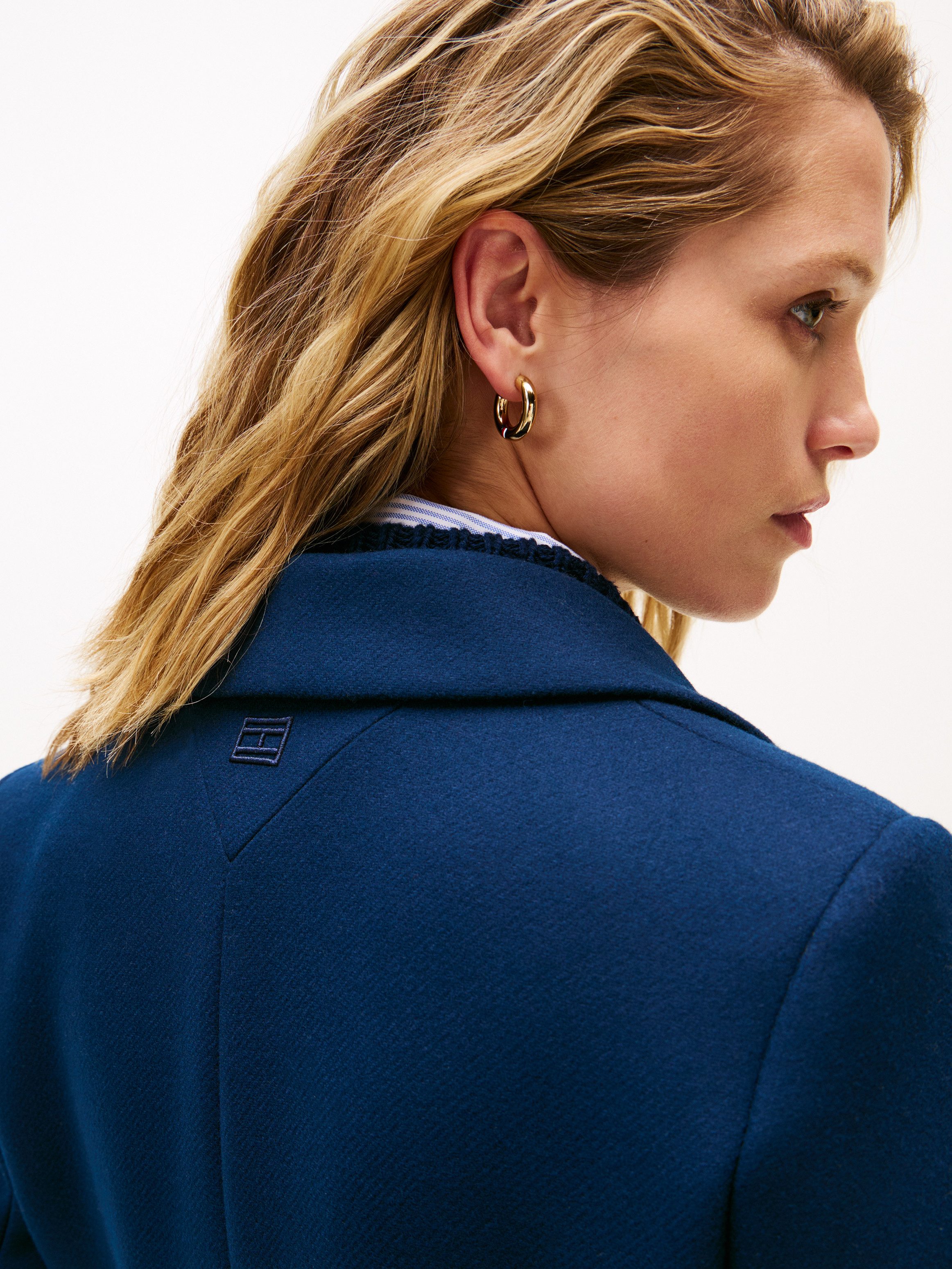 Tommy Hilfiger Langmantel CLASSIC SB WOOL REG COAT mit Wolle und Kaschmiran günstig online kaufen