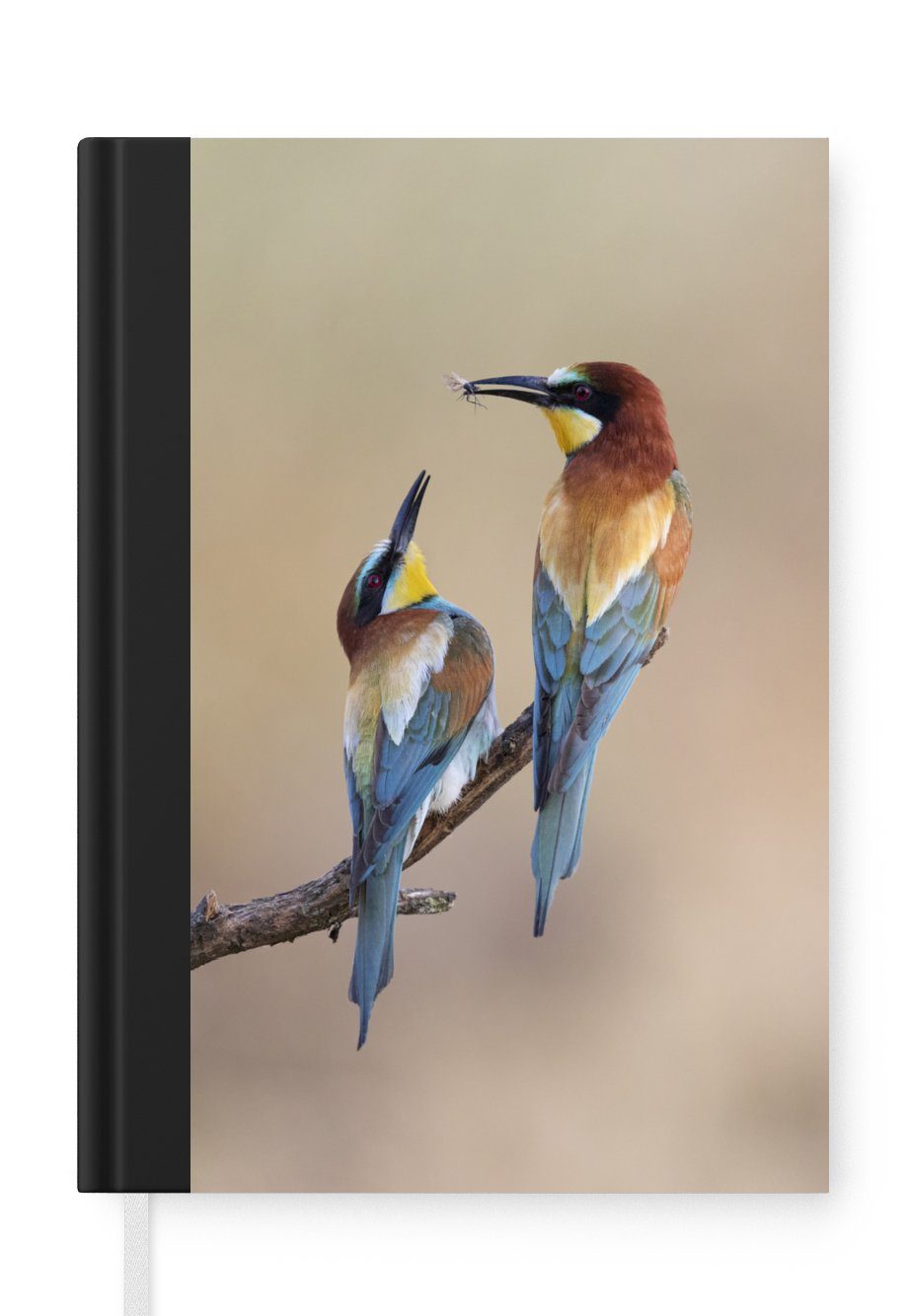 MuchoWow Notizbuch Vogel - Insekt - Freunde, Journal, Merkzettel, Tagebuch, Notizheft, A5, 98 Seiten, Haushaltsbuch