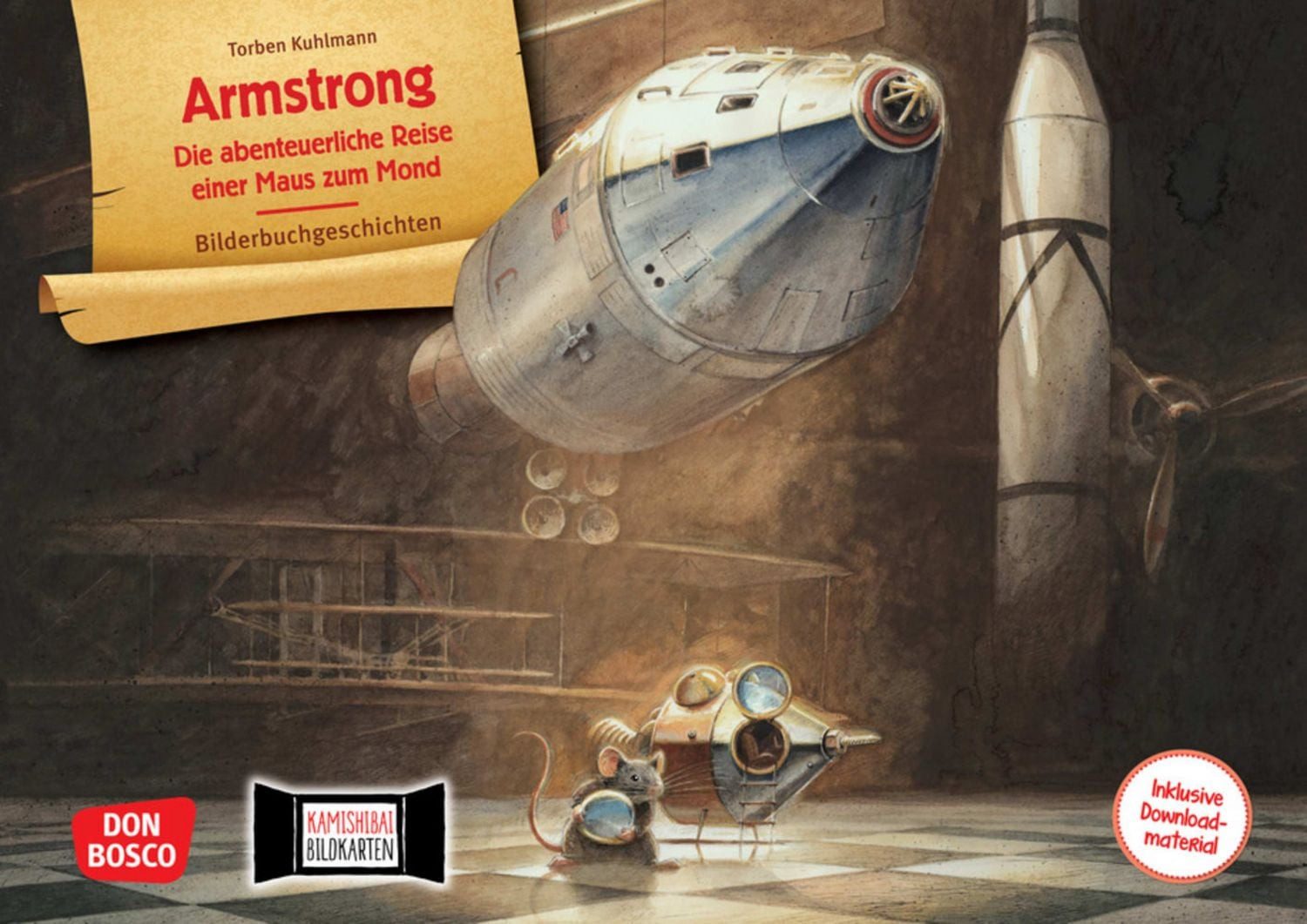 Armstrong. Die abenteuerliche Reise einer Maus zum Mond. Kamishibai Bi / Torben Kuhlmann