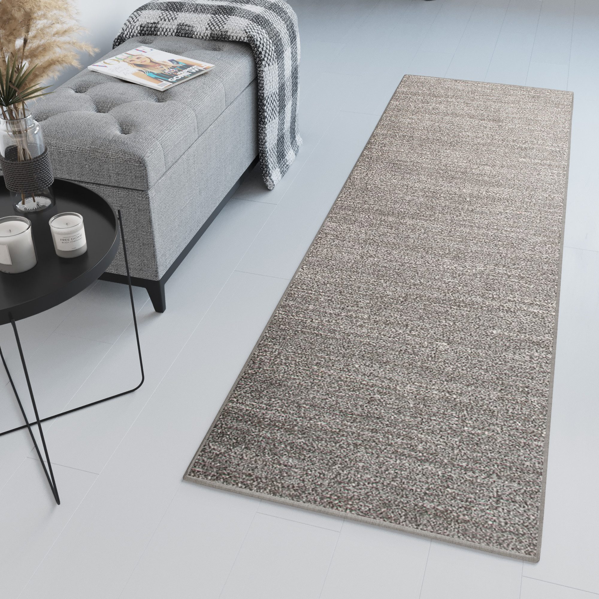 Tapiso Läufer SARI, rechteckig, Höhe: 10 mm, Kurzflor Flurläufer, pflegeleicht, Wohnzimmer Schlafzimmer Flur Küche