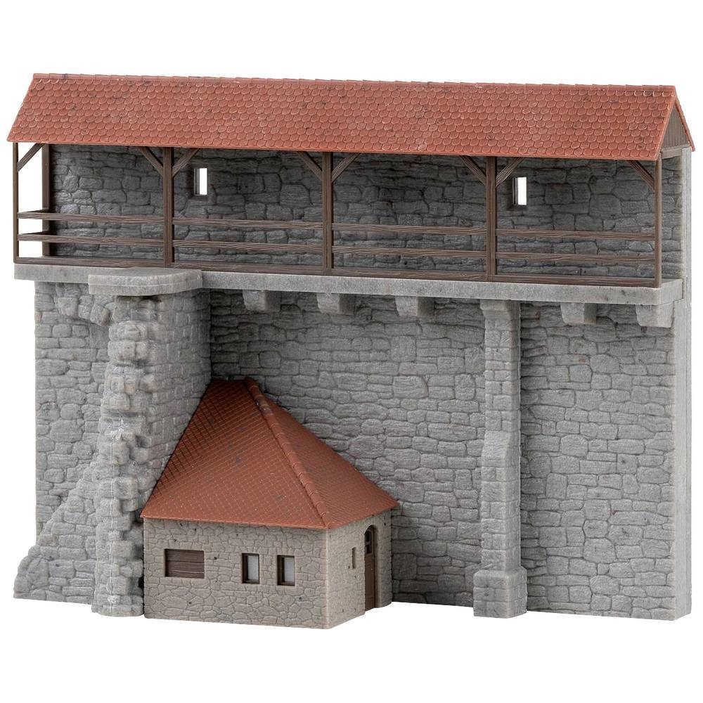 Modelleisenbahn-Gebäude H0 Altstadtmauer mit Anbau