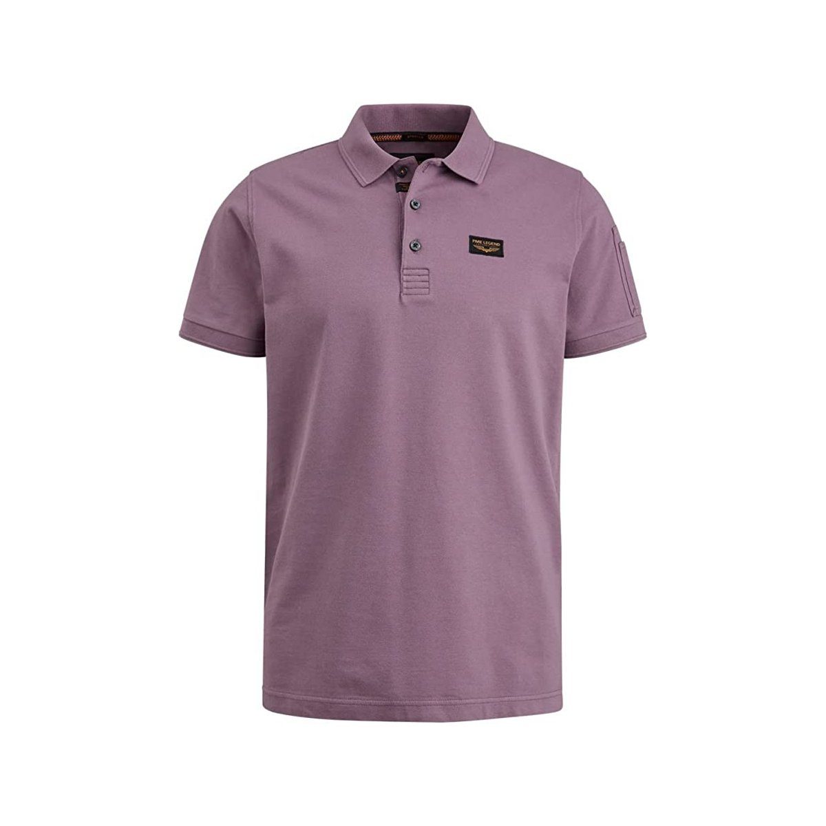 PME LEGEND Poloshirt violett passform textil (1-tlg) Grape Shake