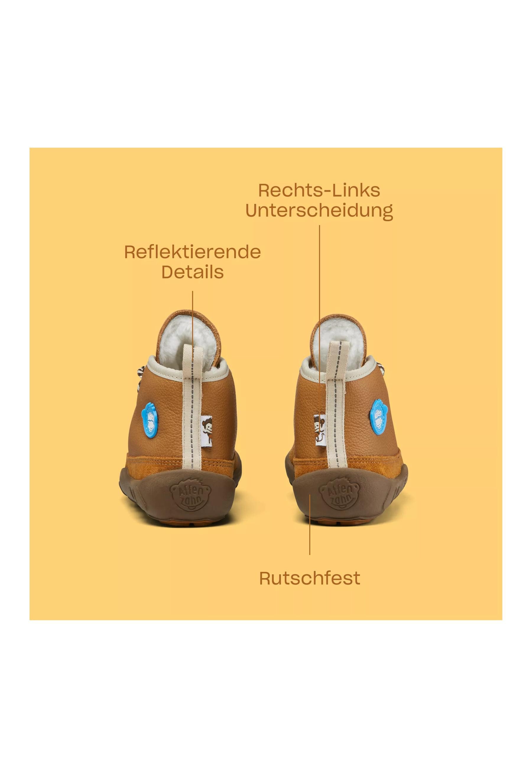 Affenzahn Winterschuh Leder Easy Winterstiefel aus echtem Leder