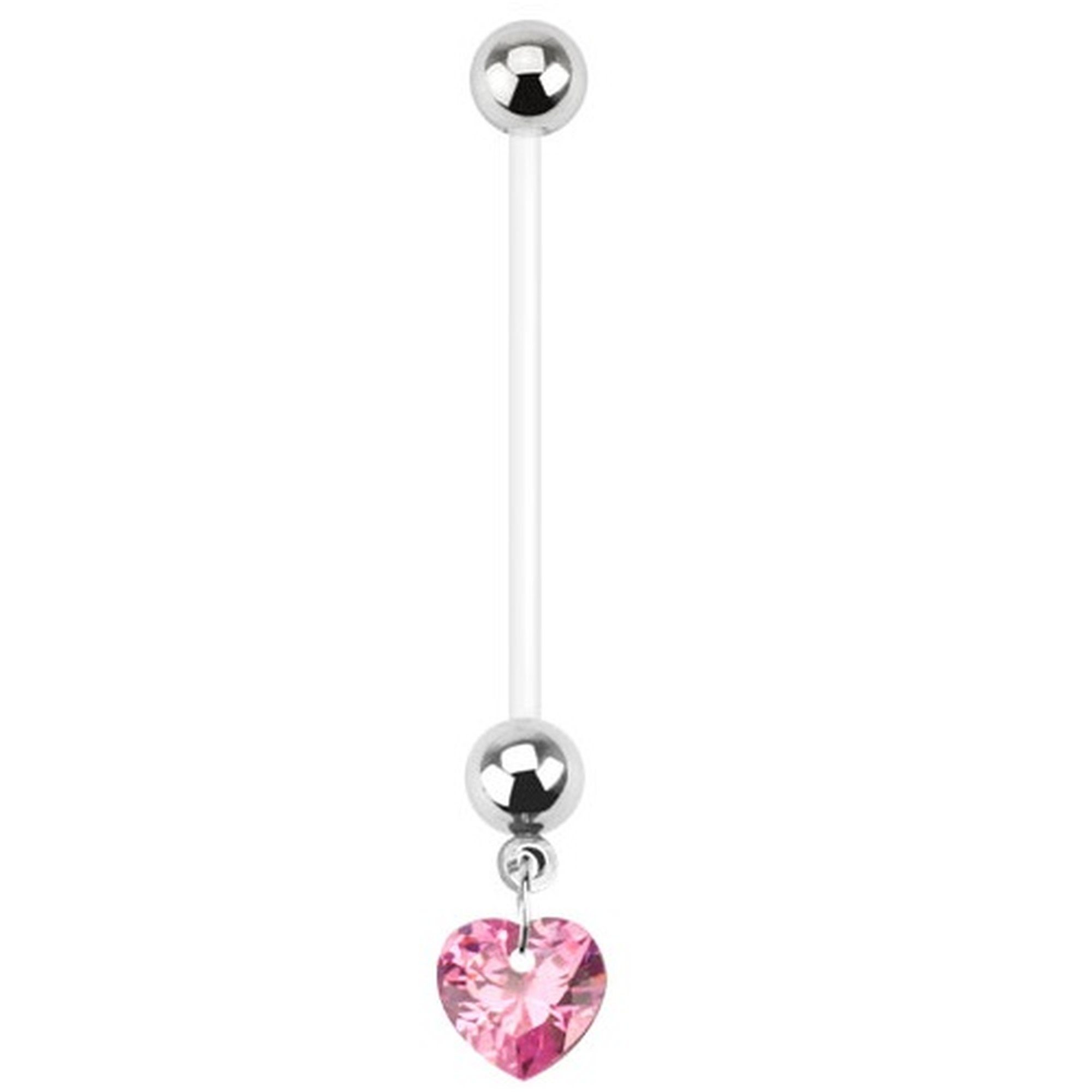 Taffstyle Bauchnabelpiercing Piercing Bioflex Schwangerschaft Herz, günstig online kaufen