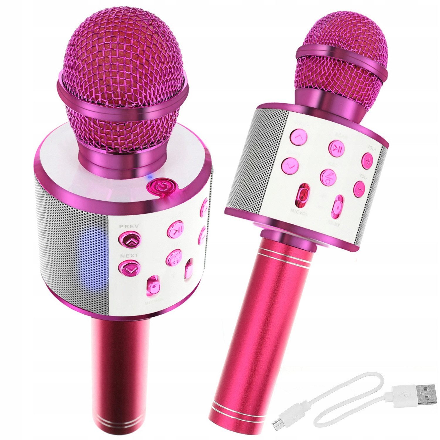 ISO TRADE Mikrofon Bluetooth Karaoke Mikrofon Tragbares Handmikrofon für Kinder