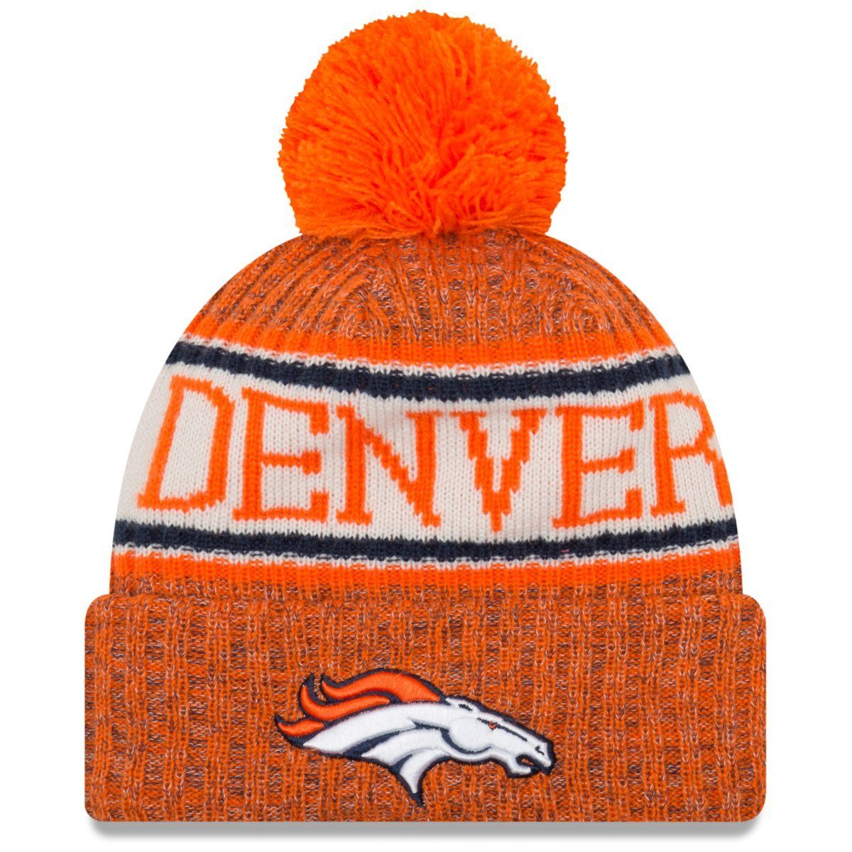 New Era Fleecemütze NFL Sideline Bobble Denver Broncos