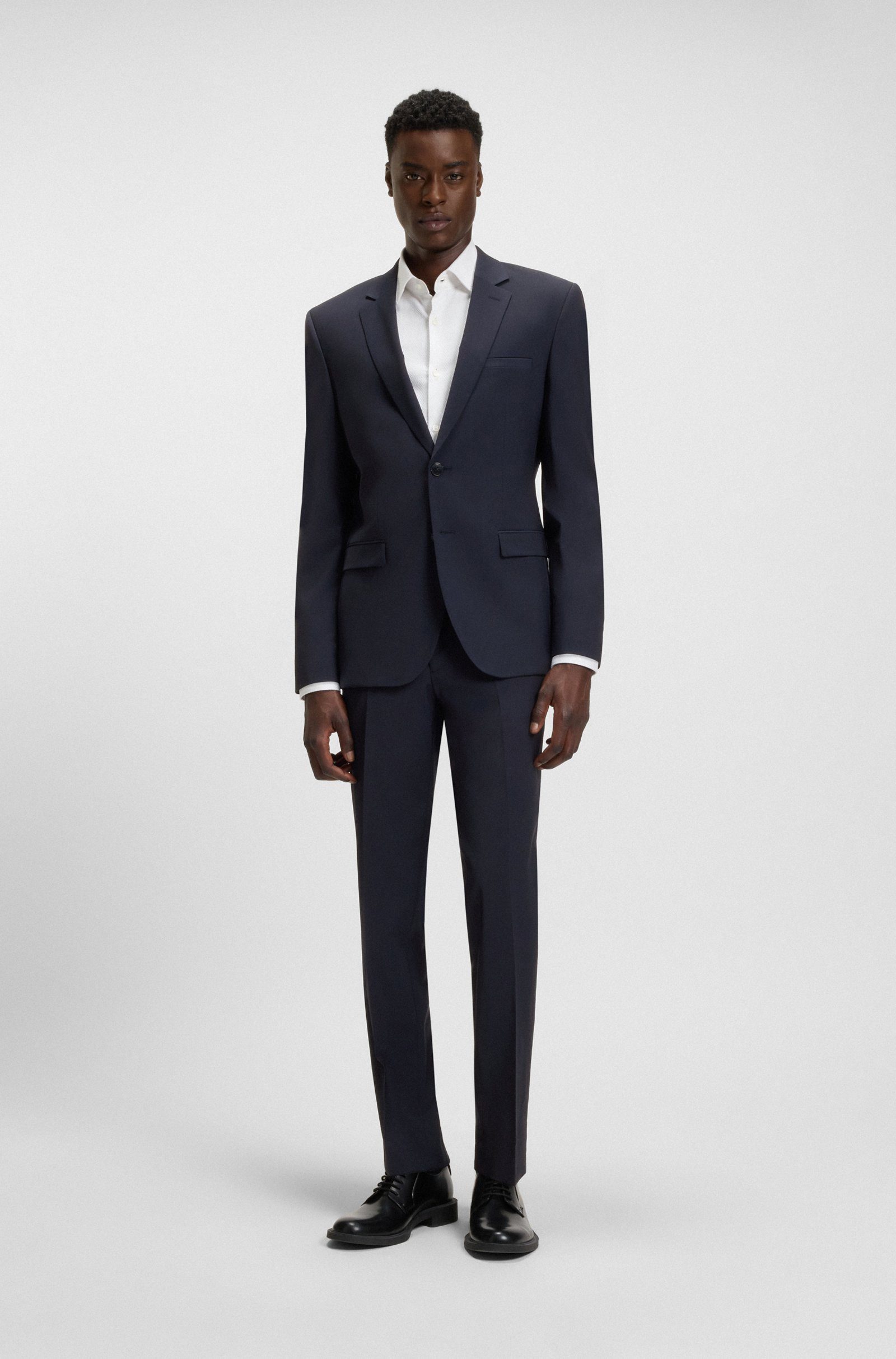 HUGO Anzugsakko Slim-Fit Sakko aus Woll-Mix (1-tlg)