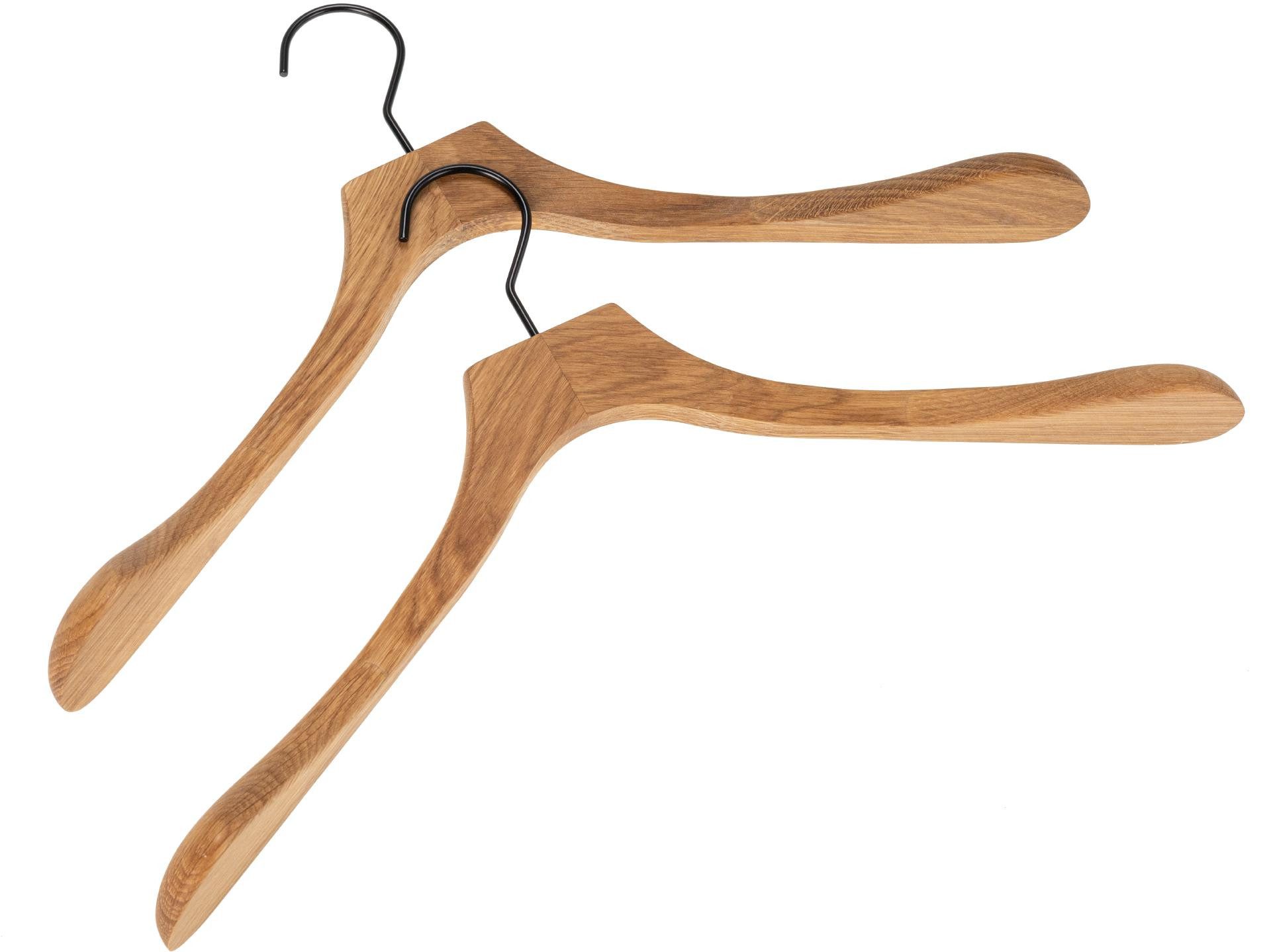 Holz Frank Kleiderbügel Jackett-Kleiderbügel aus geölter Eiche – stabil & elegant 43 x 25 cm, (1-tlg)