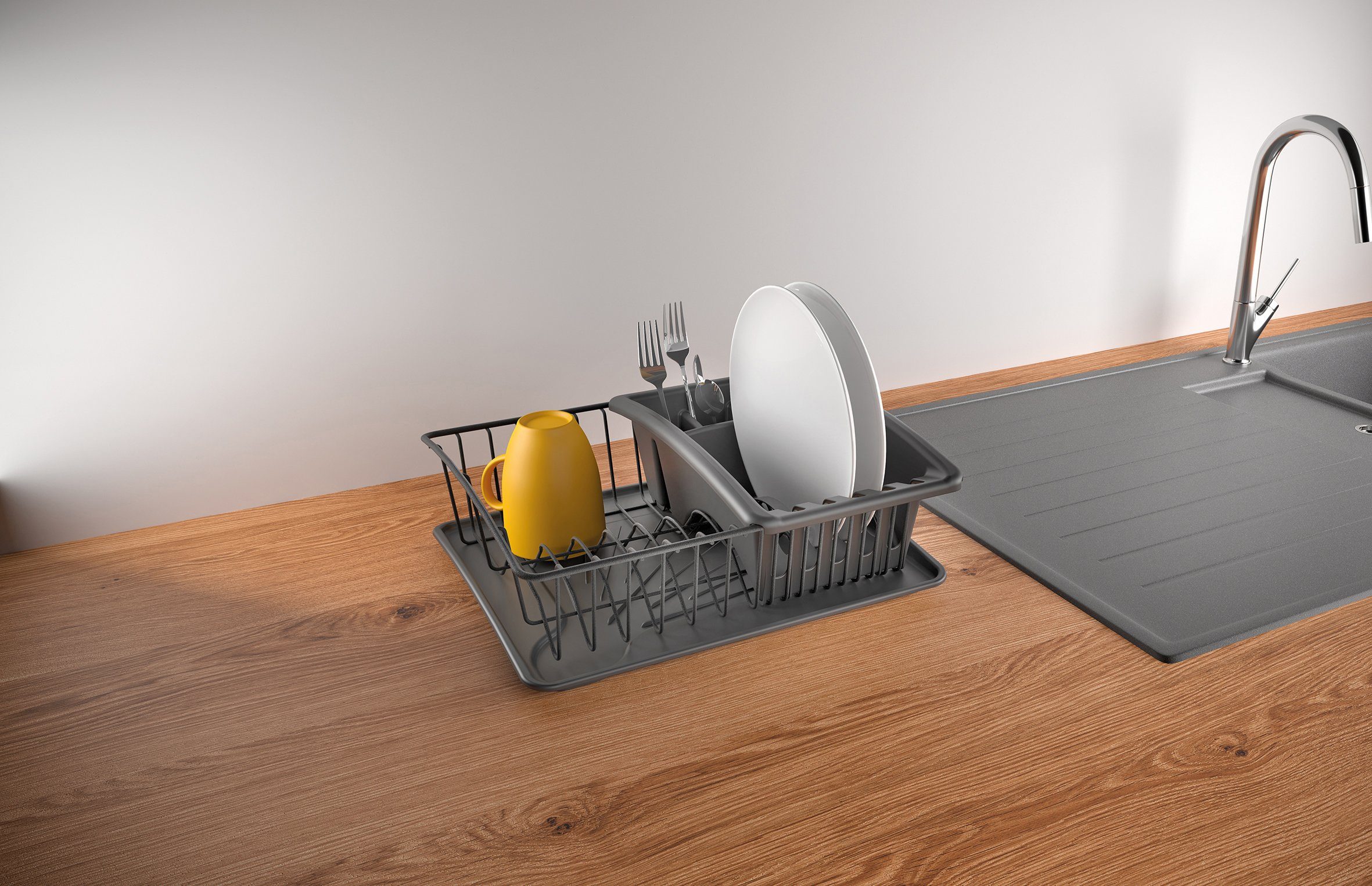Metaltex Geschirrständer Aquatex Plus Spülkorb, TouchTherm®-Beschichtung – Bild 5 von 5