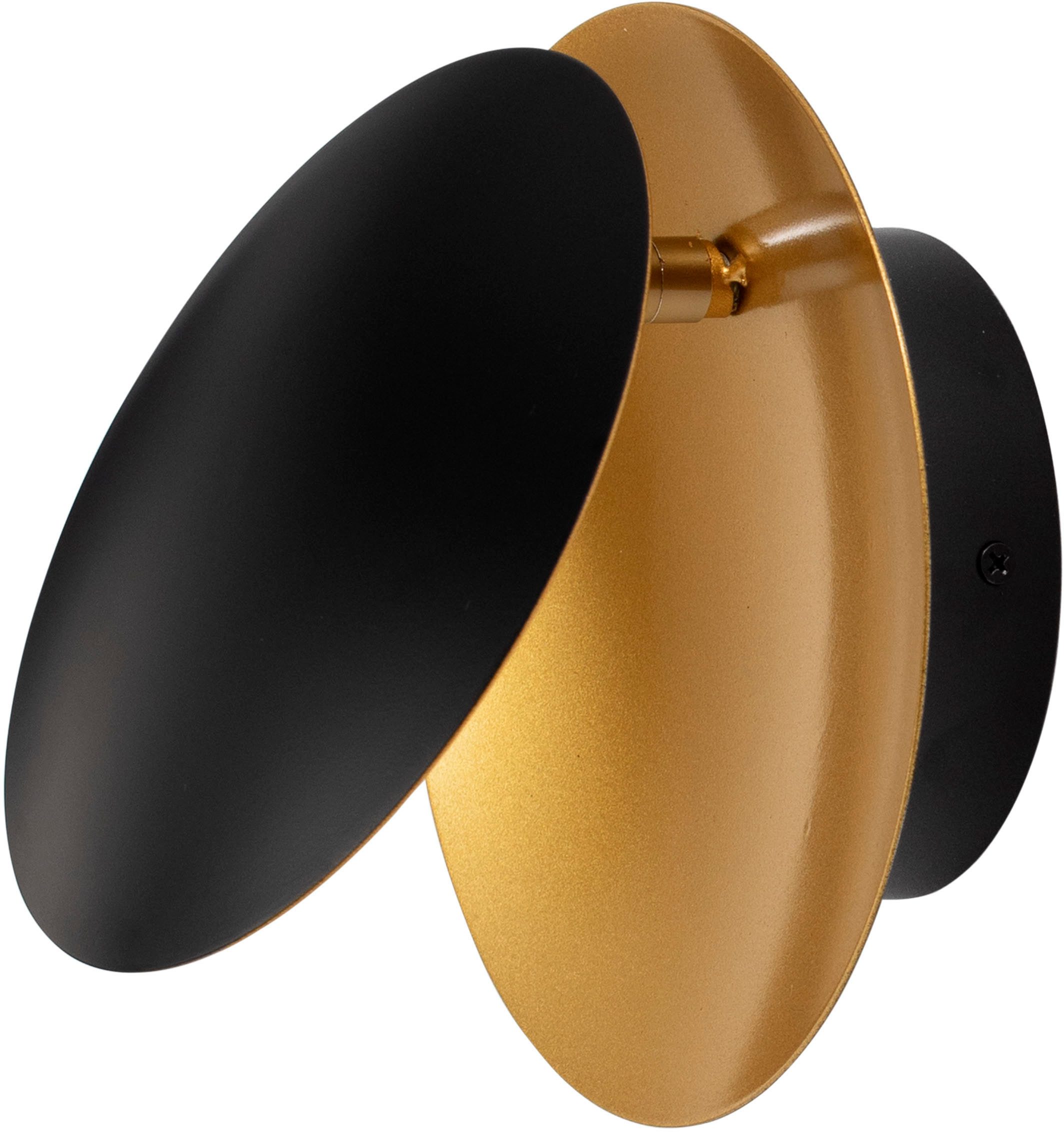 Nova Luce LED Wandleuchte SHELL, LED fest integriert, Warmweiß