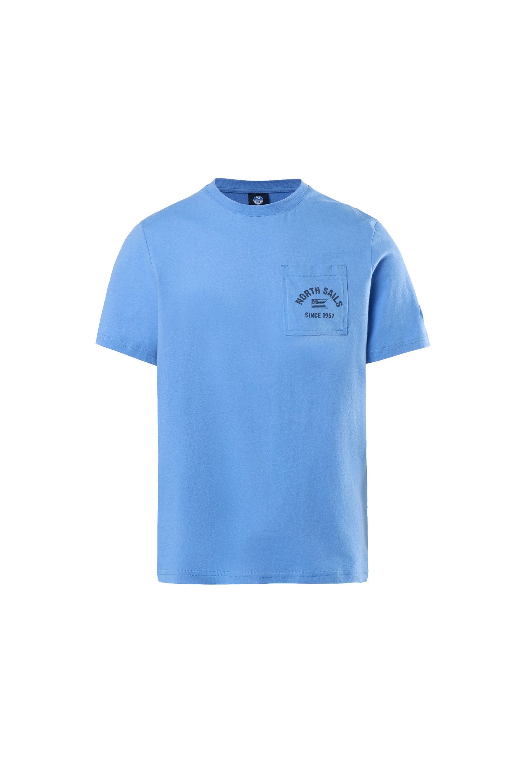 BLUE North Sonstiges mit T-Shirt T-Shirt Sails Brusttasche