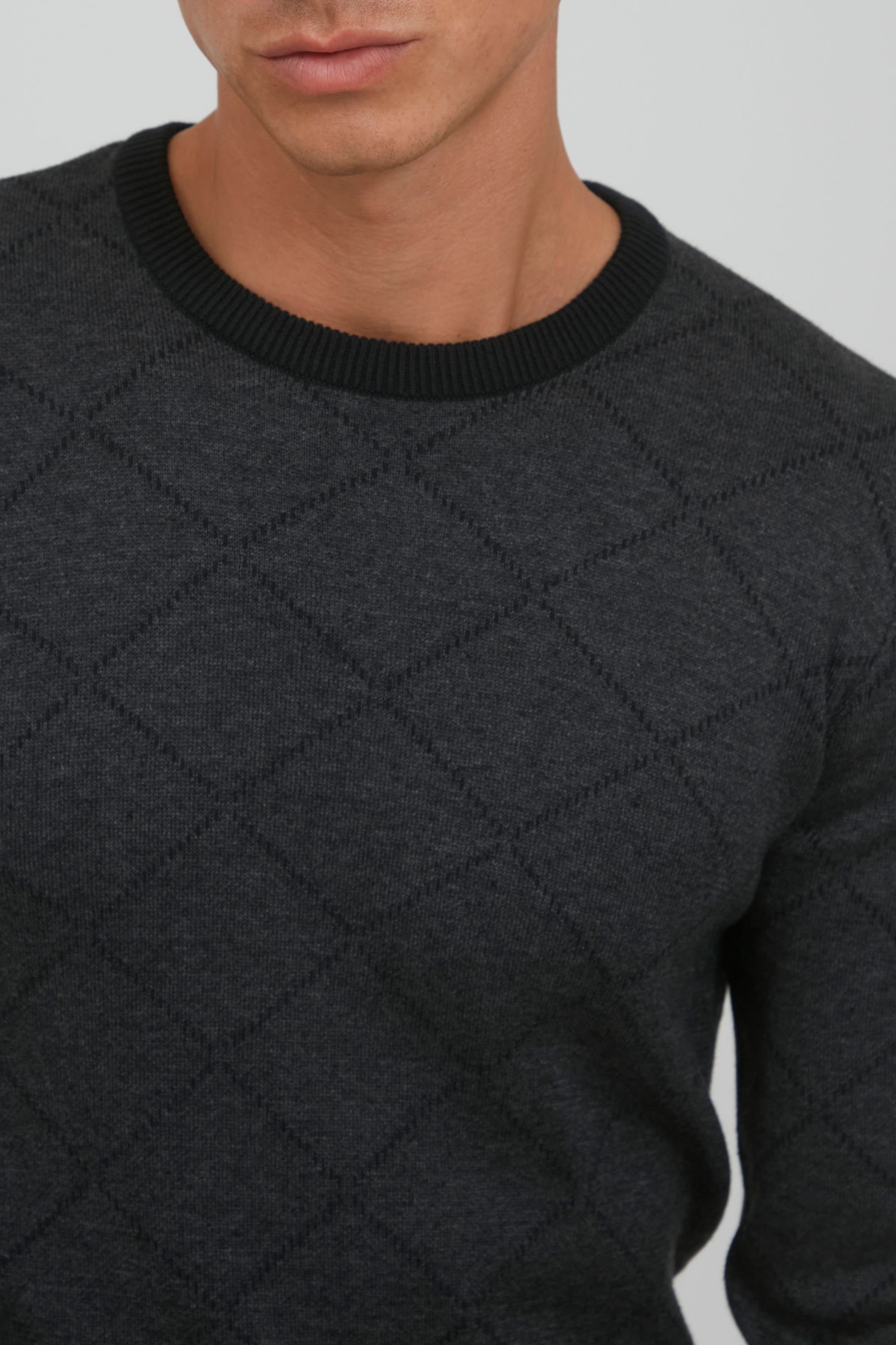 Blend Rundhalspullover BHNison Feinstrick Pullover mit Rundhalsausschnitt