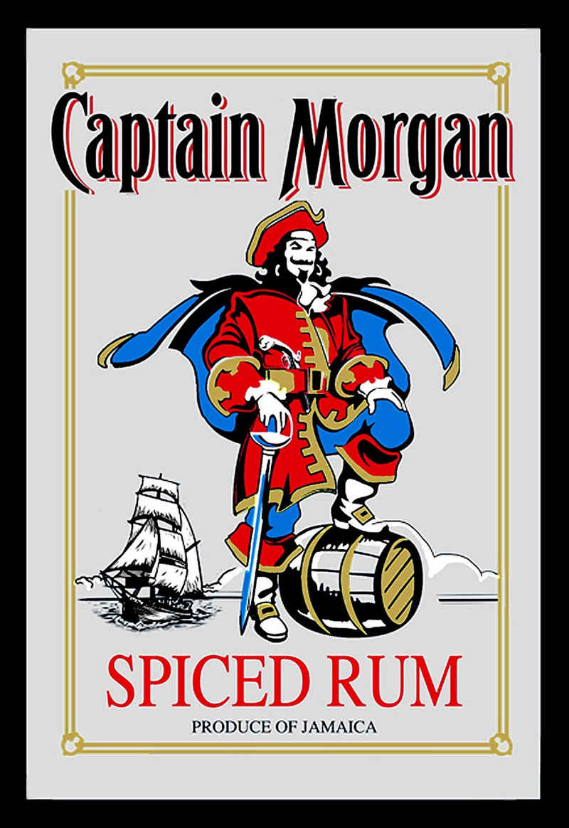Close Up Wandspiegel Captain Morgan Spiegel Spiced Rum