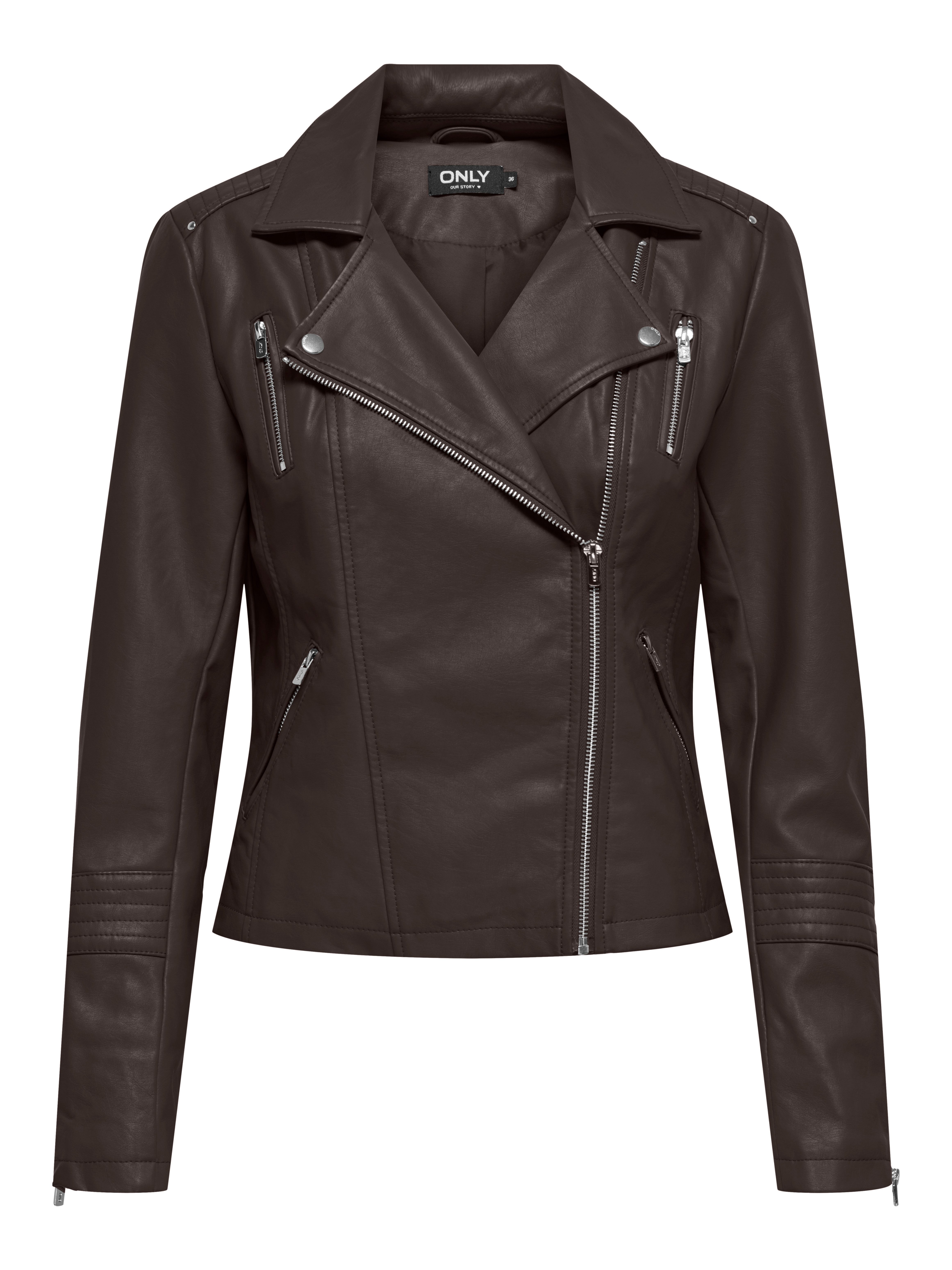 ONLY Lederimitatjacke ONLGEMMA FAUX LEATHER BIKER OTW NOOS im Biker-Style