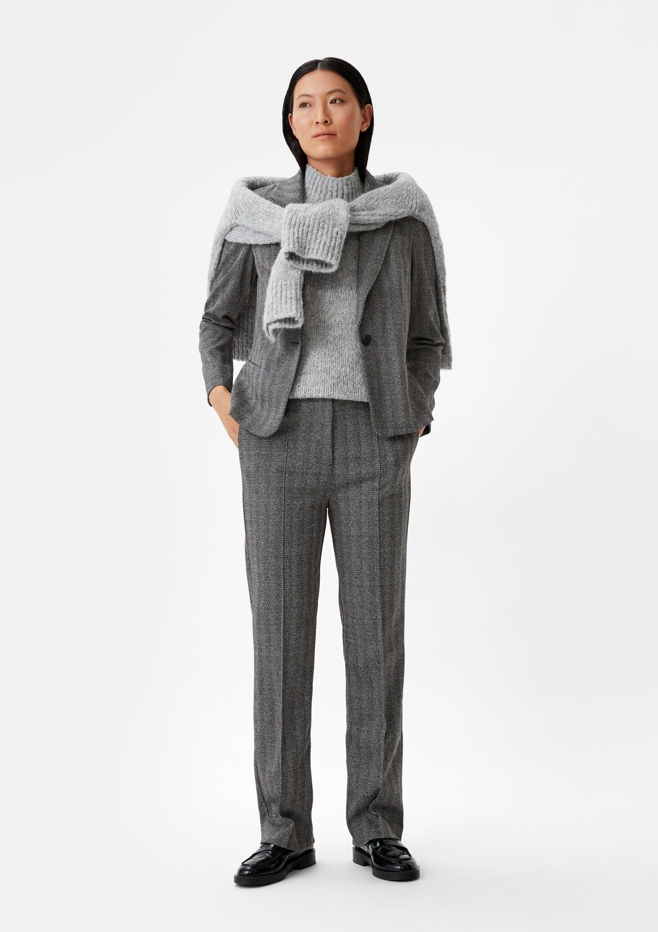 comma Chinos Hose Regular: Stoffhose aus Viskosestretch