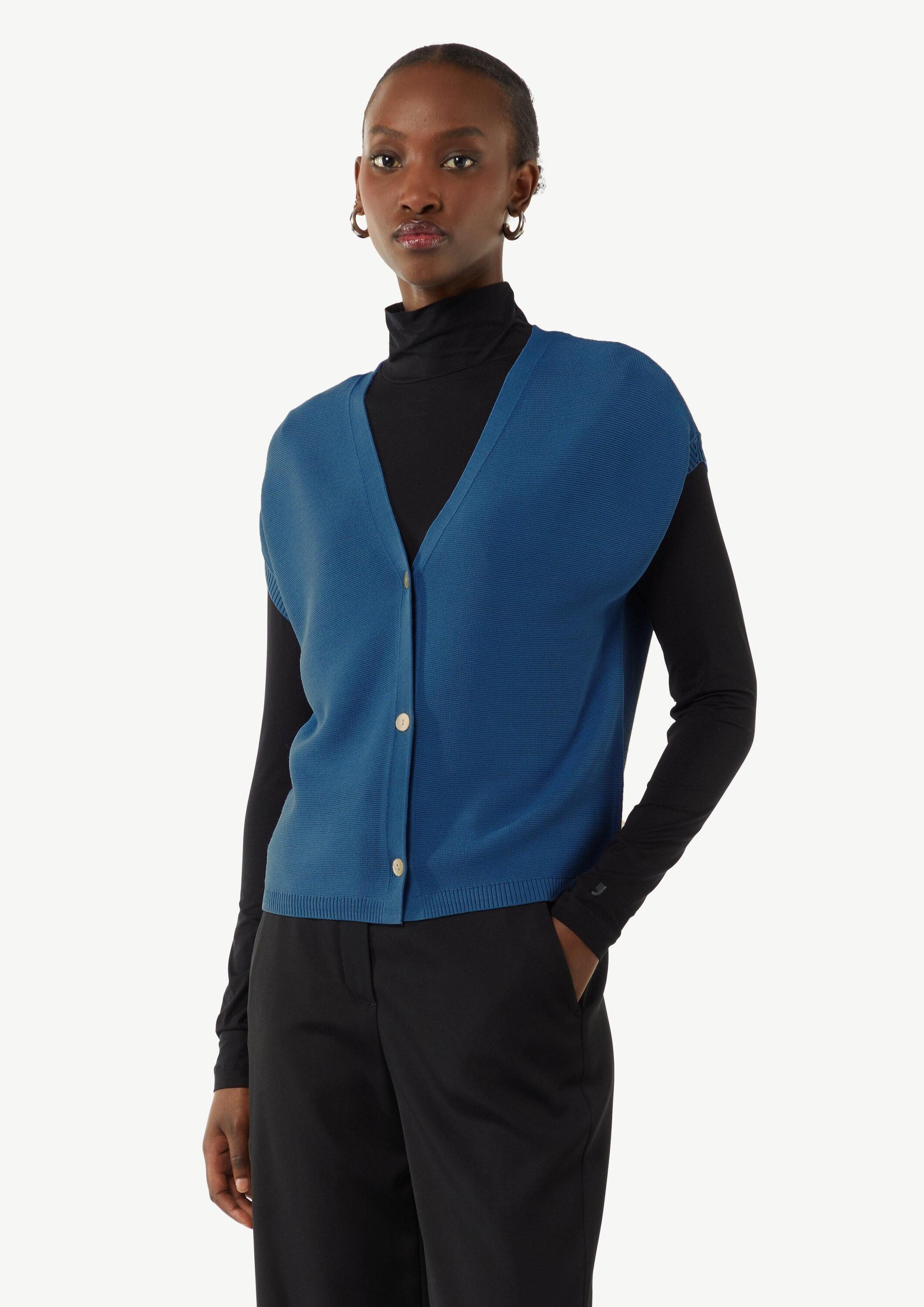 comma Cardigan Strickjacke Kurze Strickjacke mit günstig online kaufen