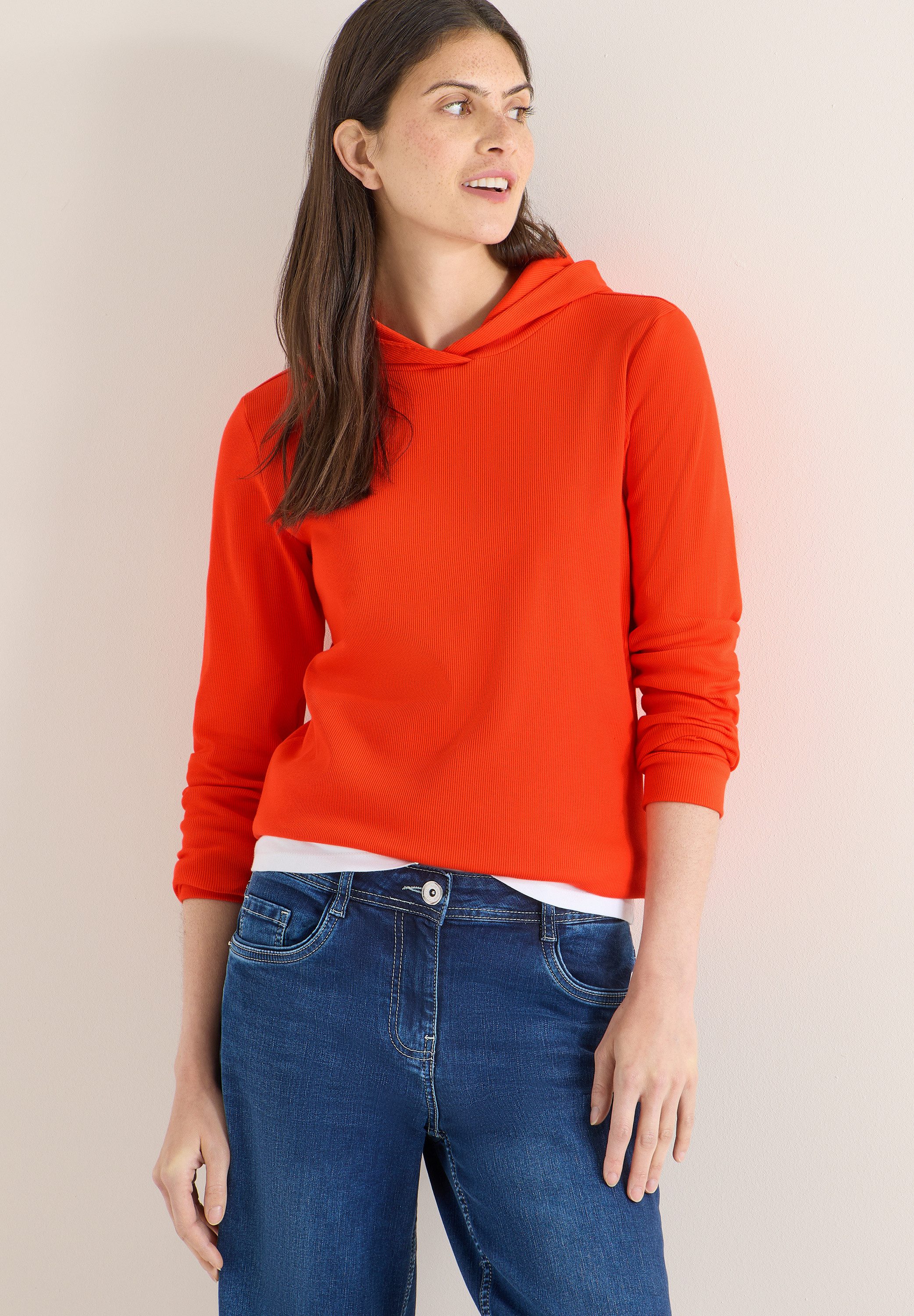 CECIL Langarmshirt mit Kapuze