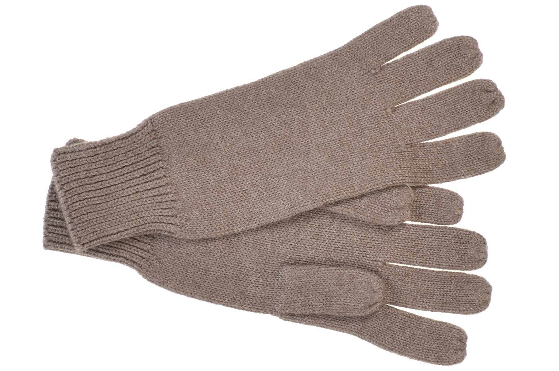 Seeberger Strickhandschuhe Strick Fingerhandschuhe in weichem Garn 18801-0 nutria