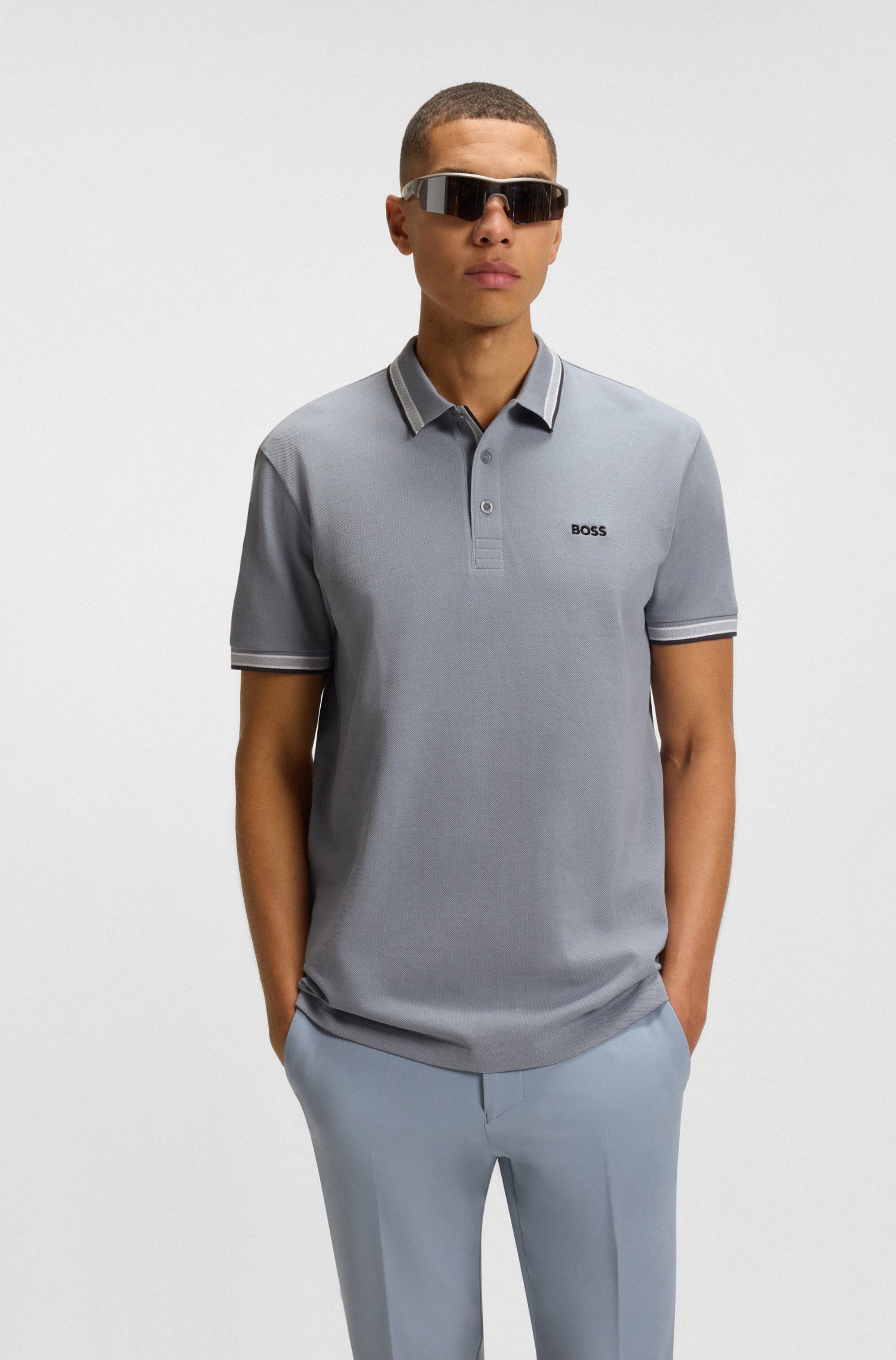 BOSS GREEN Poloshirt Paddy mit kontrastfarbenen günstig online kaufen