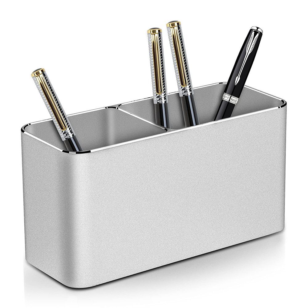 GelldG Organizer Stifthalter Aluminium Stiftköcher Bleistifthalter für Schreibtisch
