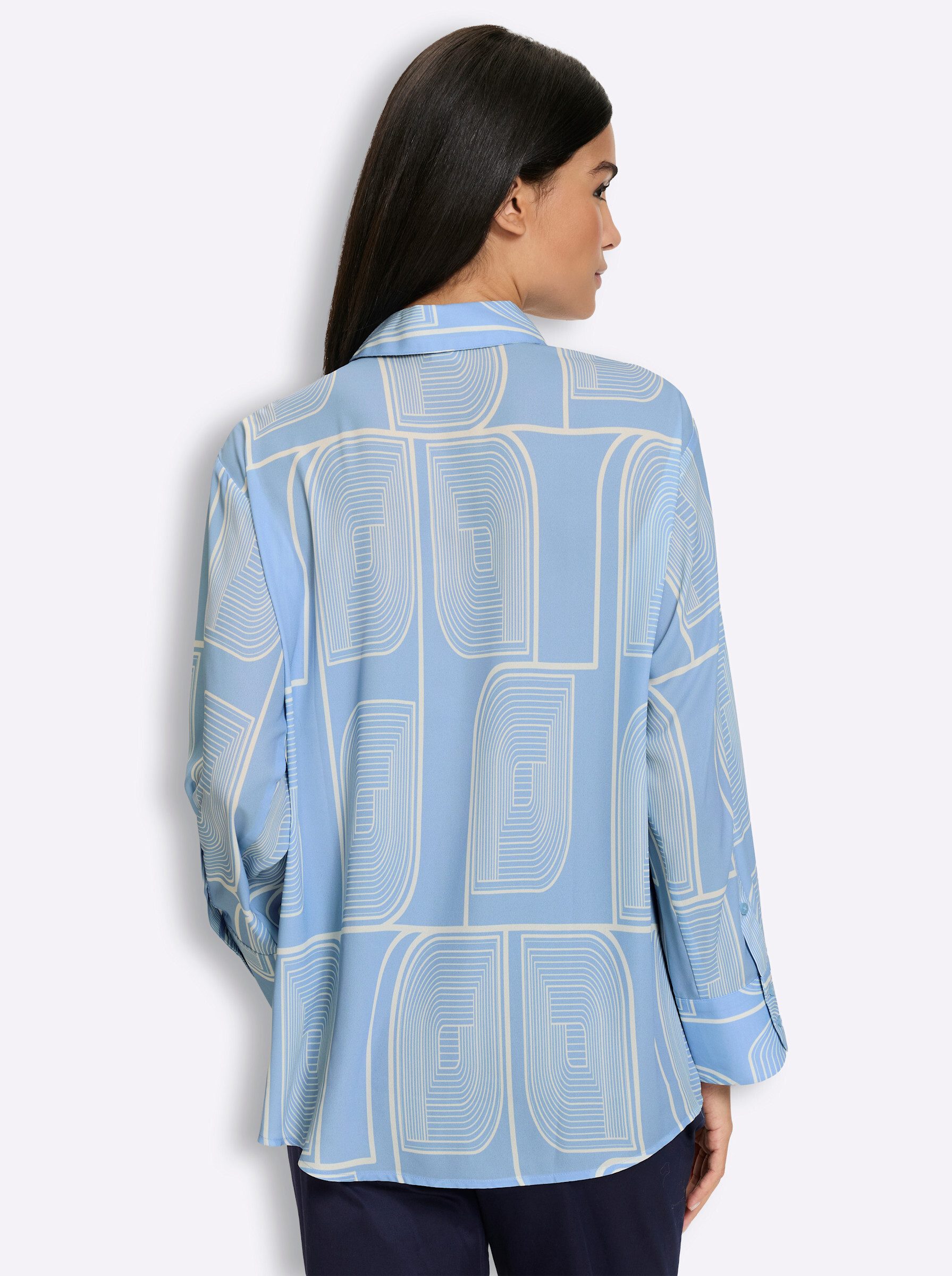 heine Klassische Bluse Druck-Bluse Langarm
