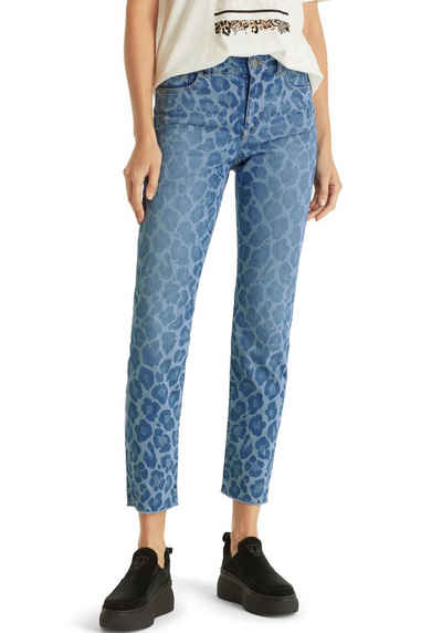 Marc Cain Slim-fit-Jeans "Pants Leo Jungle" Premium Damenmode "Rethink Together" Jeans SILEA