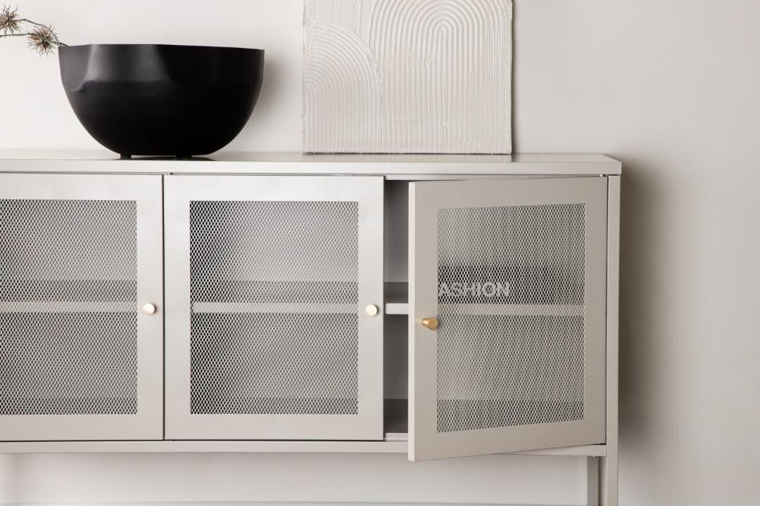 ebuy24 Sideboard Malla Sideboard 3 Türen, 1 Regal beige.