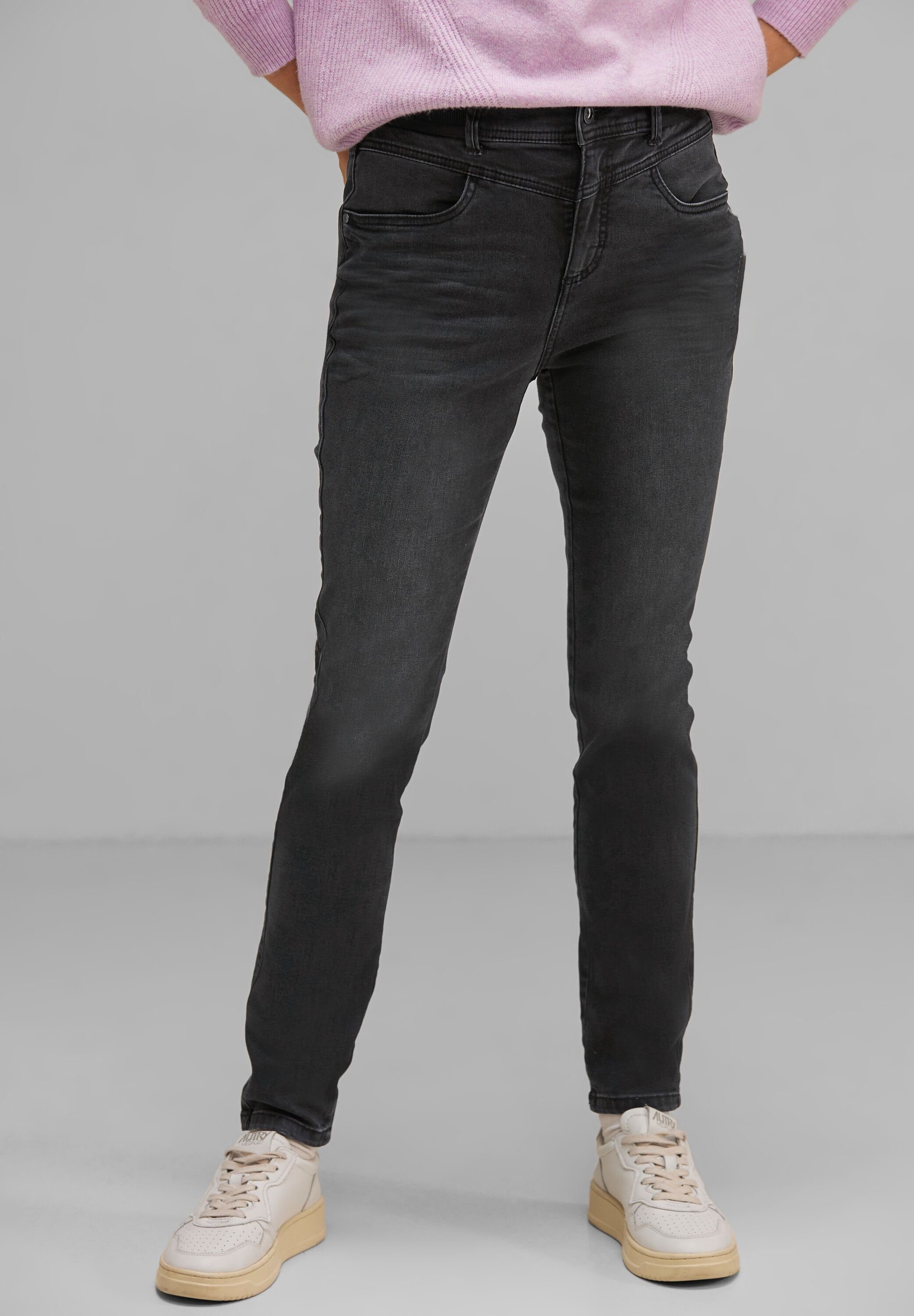 STREET ONE Skinny-fit-Jeans High Waist, Skinny Fit Jeans