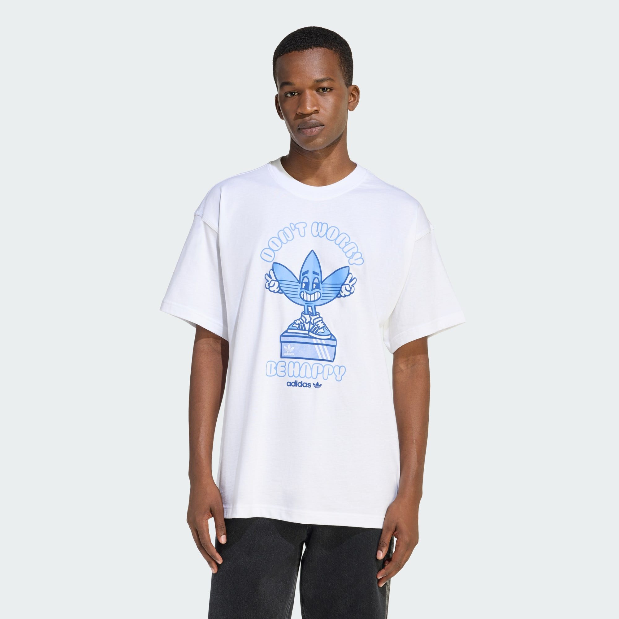 adidas Originals T-Shirt SMILE TREFFY T T-SHIRT MIT GRAFIKPRINT (KURZARM) ( günstig online kaufen
