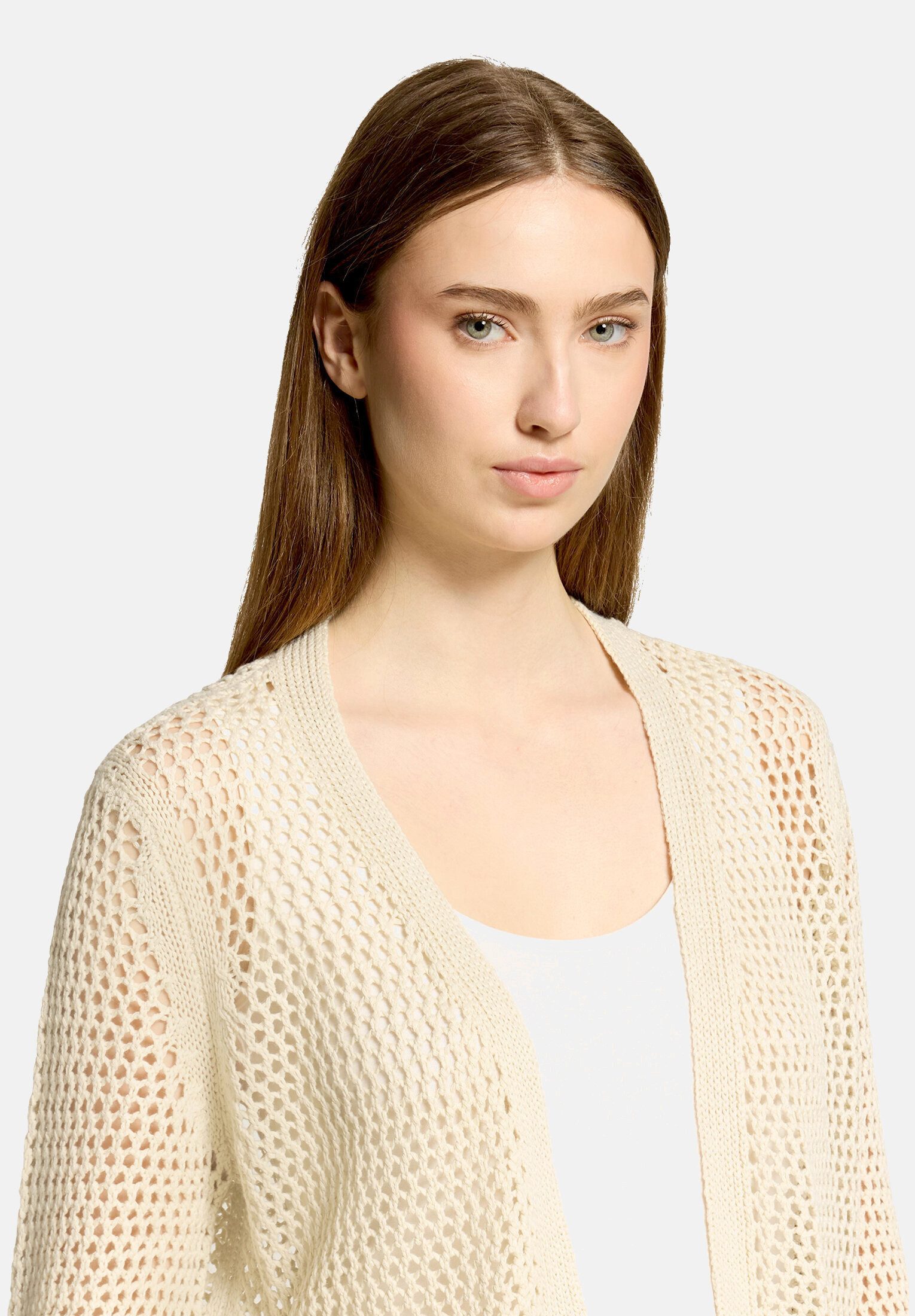 Betty Barclay Strickjacke Damen mit Lochmuster (1-tlg)